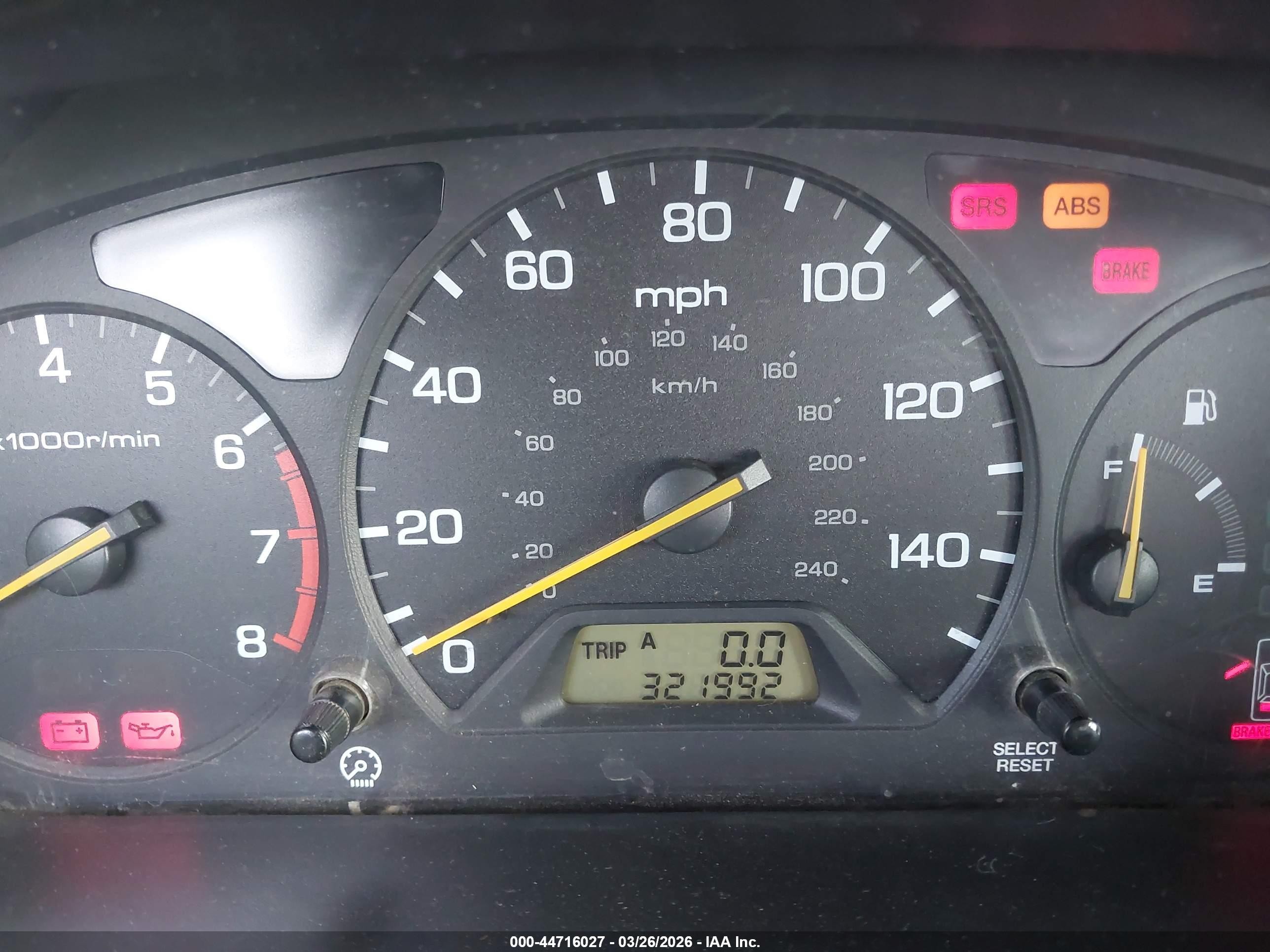 2000 Honda Accord 3.0 Lx White vin: 1HGCG2243YA007035