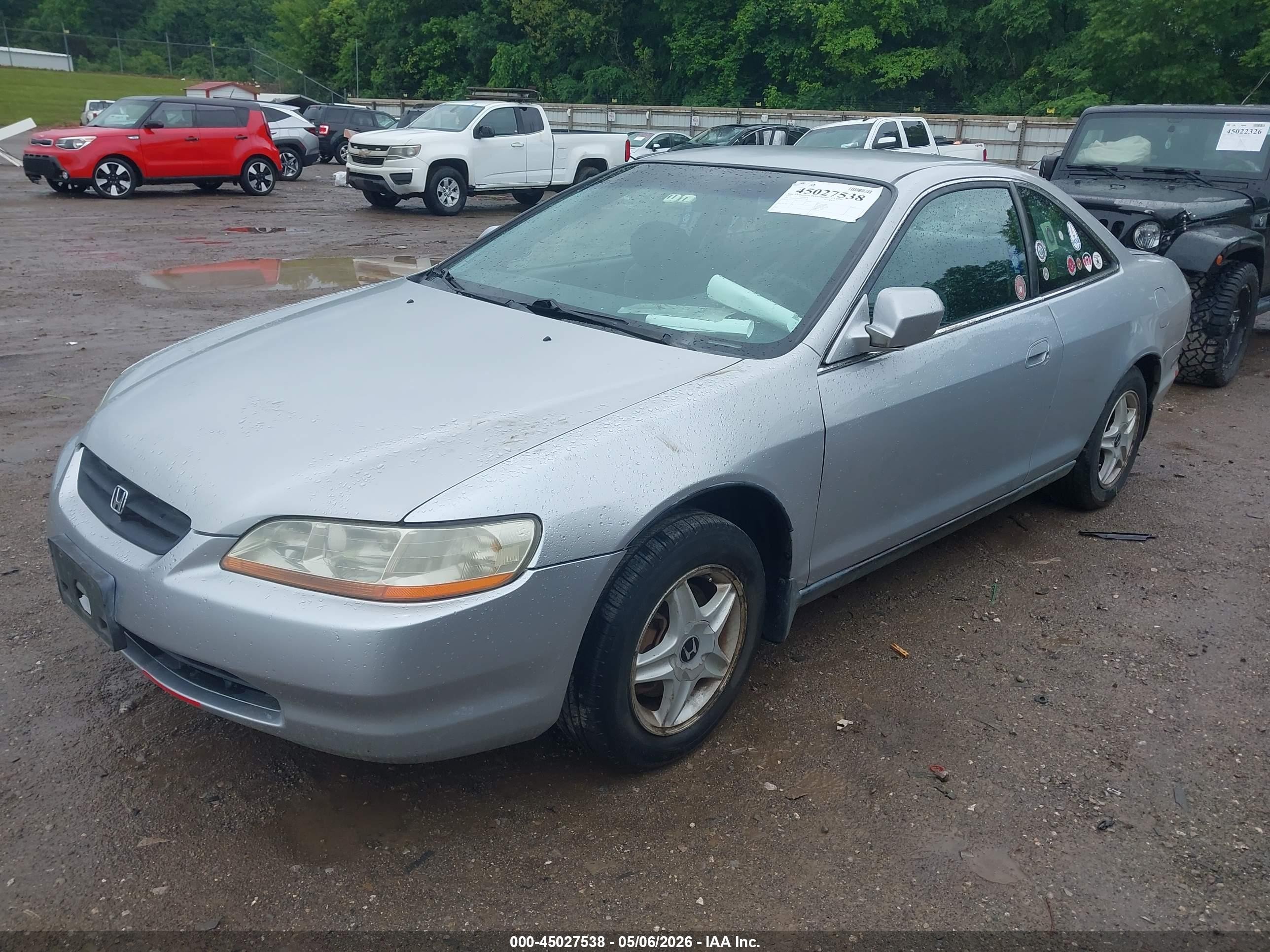 1999 Honda Accord Lx V6 Серебряный vin: 1HGCG2245XA013594