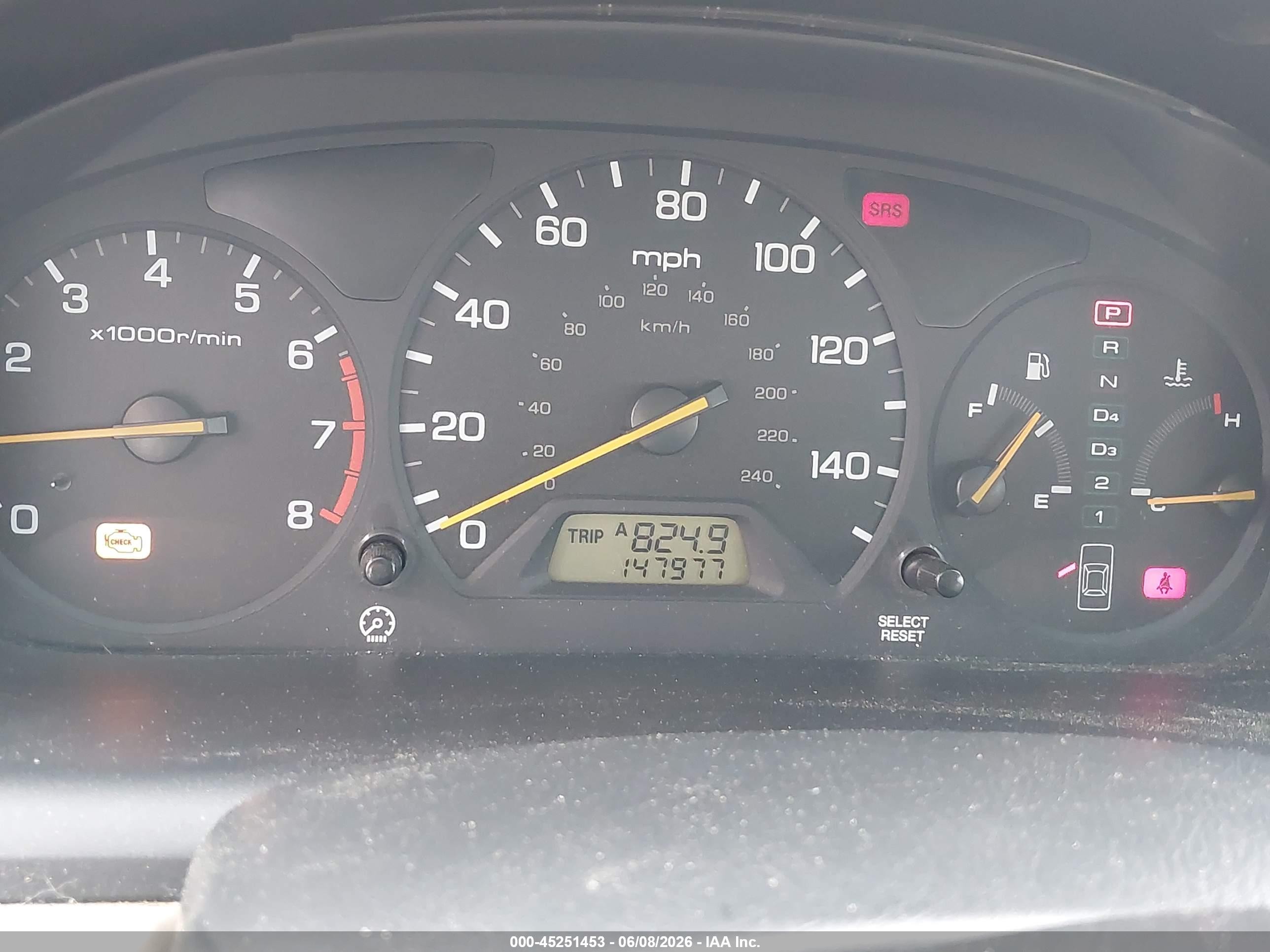 2000 Honda Accord 3.0 Lx White vin: 1HGCG2249YA026009