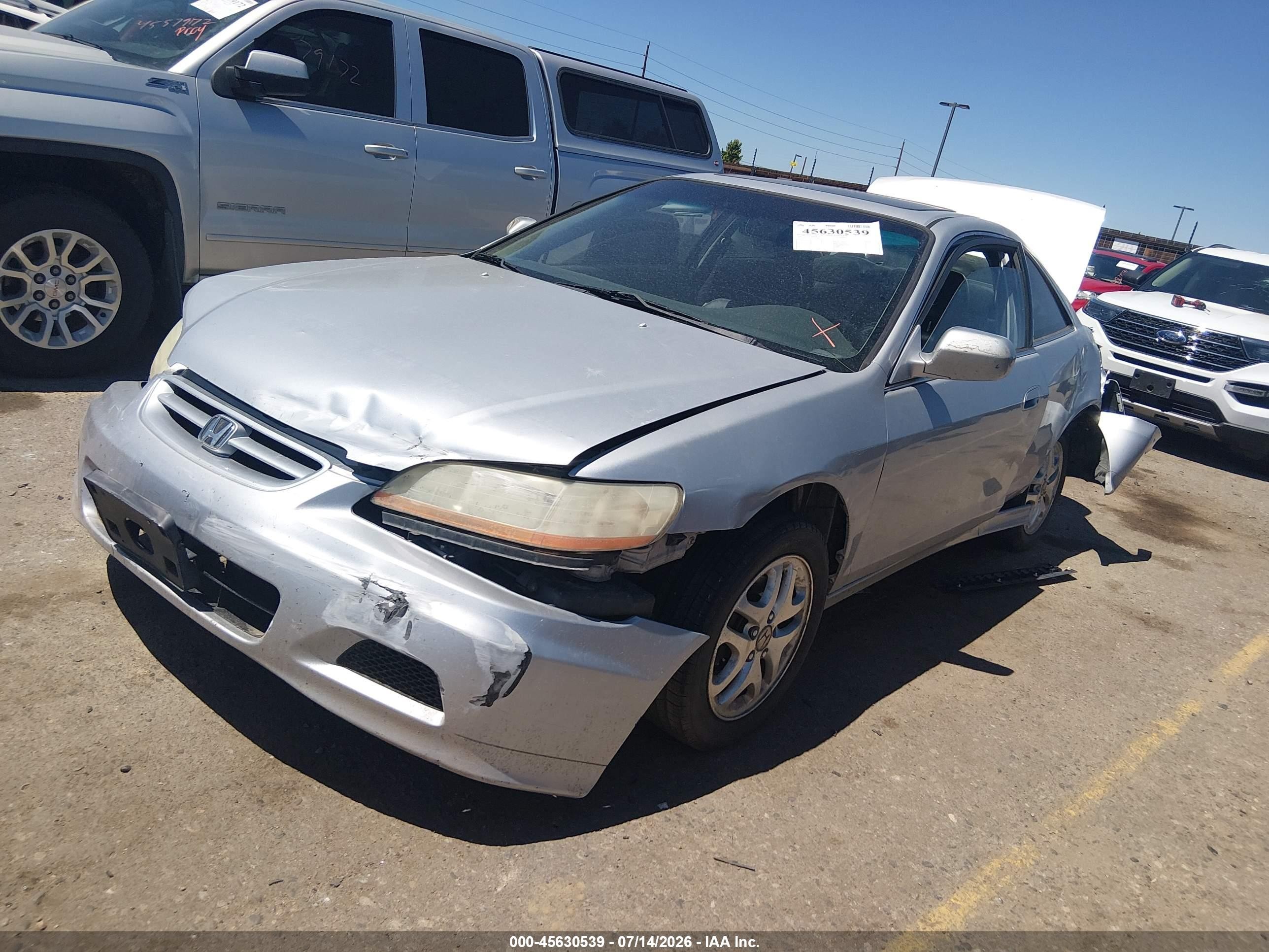 2001 Honda Accord 3.0 Ex Silver vin: 1HGCG22501A010053