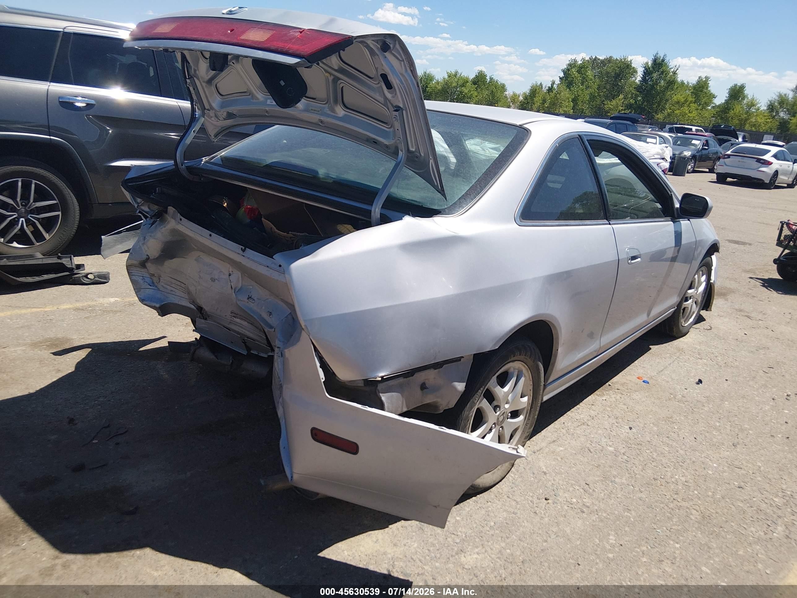 2001 Honda Accord 3.0 Ex Silver vin: 1HGCG22501A010053