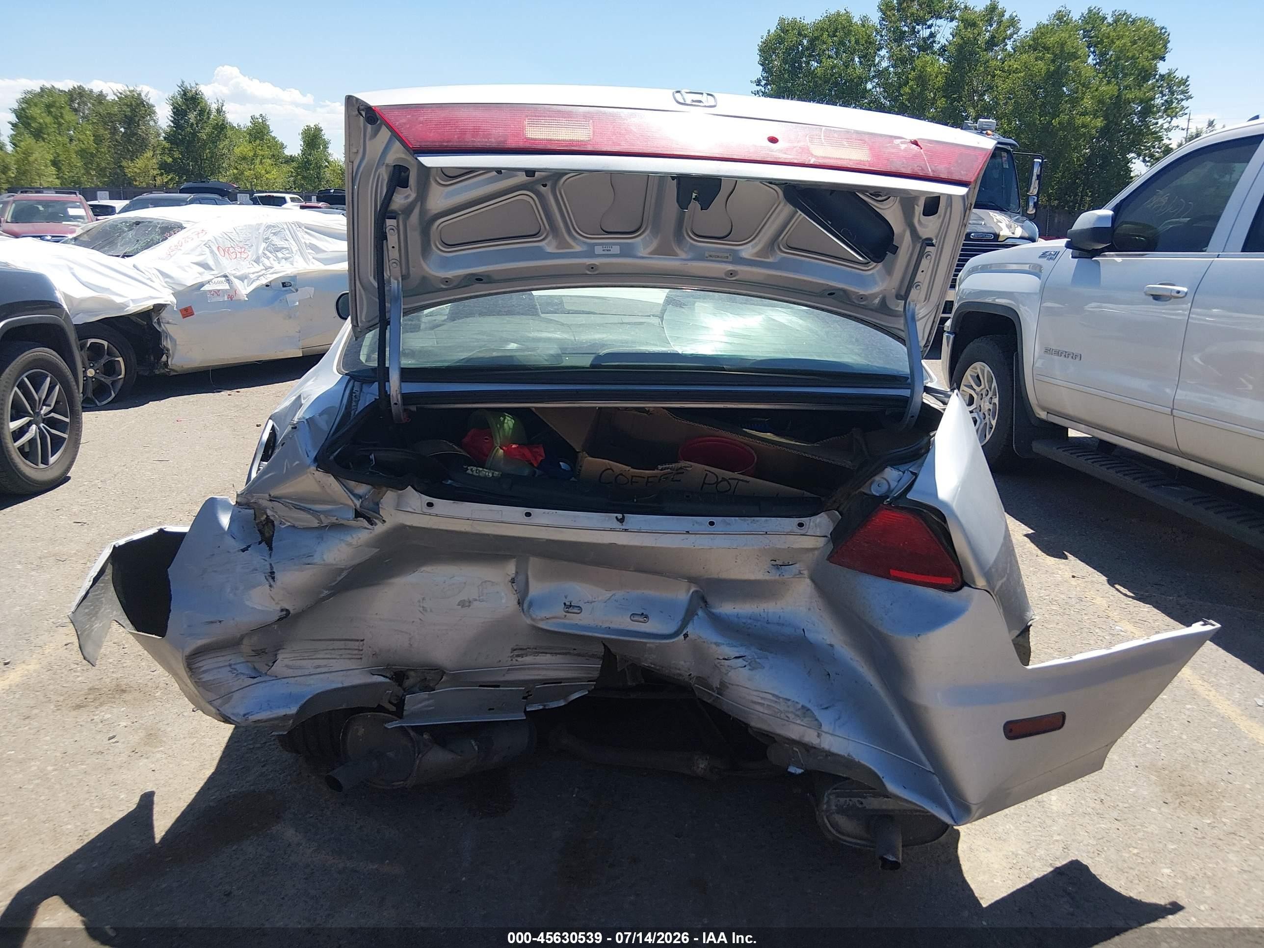2001 Honda Accord 3.0 Ex Silver vin: 1HGCG22501A010053