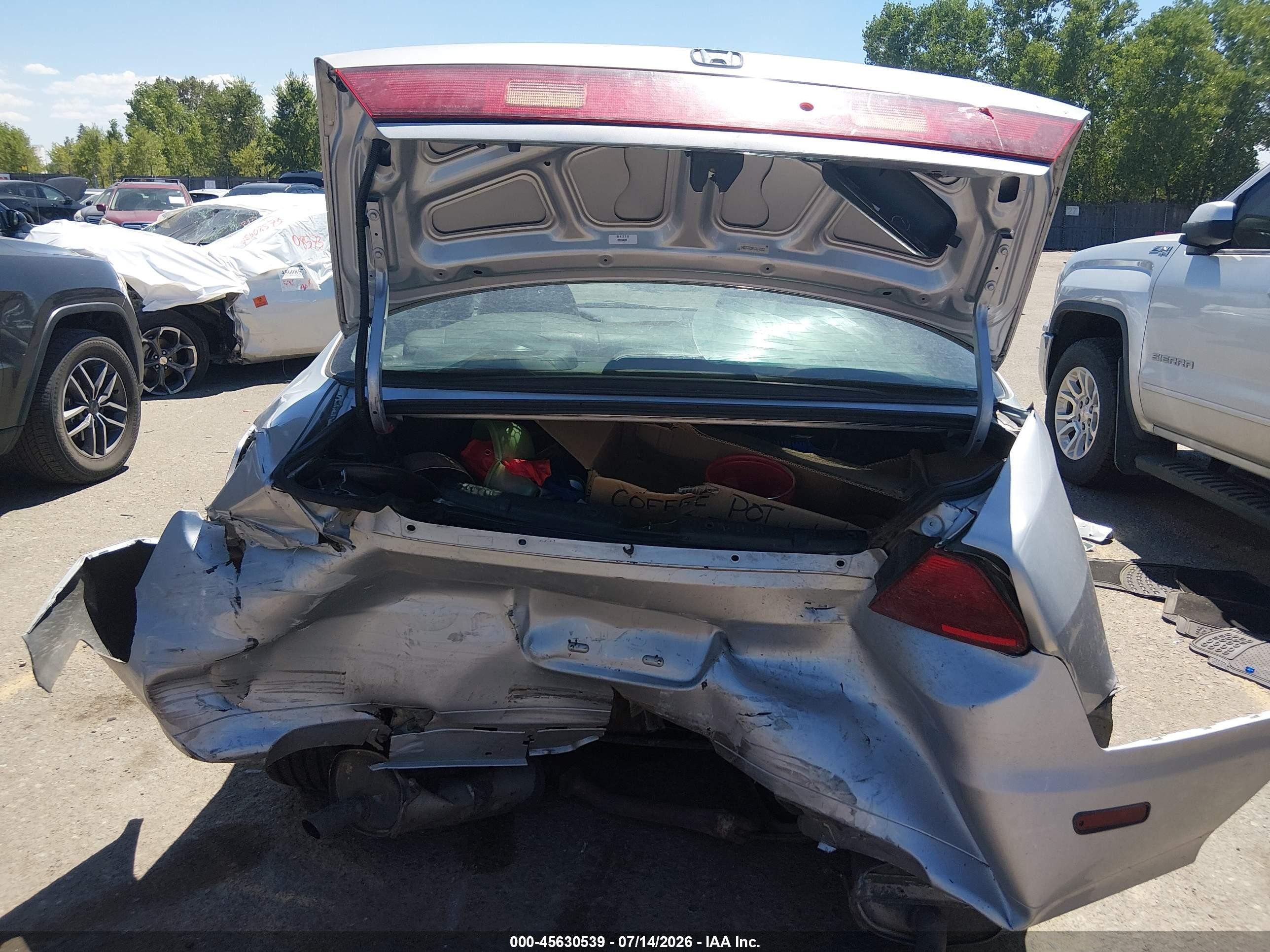2001 Honda Accord 3.0 Ex Silver vin: 1HGCG22501A010053