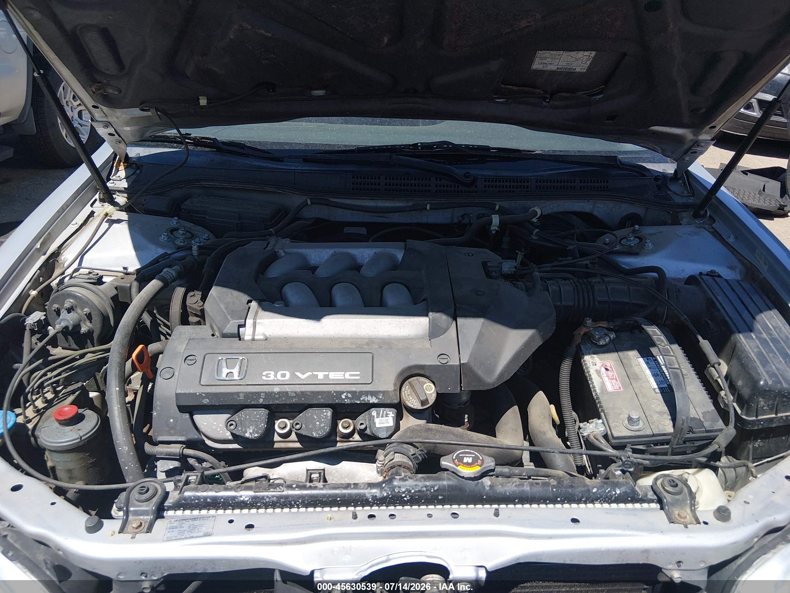 2001 Honda Accord 3.0 Ex Silver vin: 1HGCG22501A010053