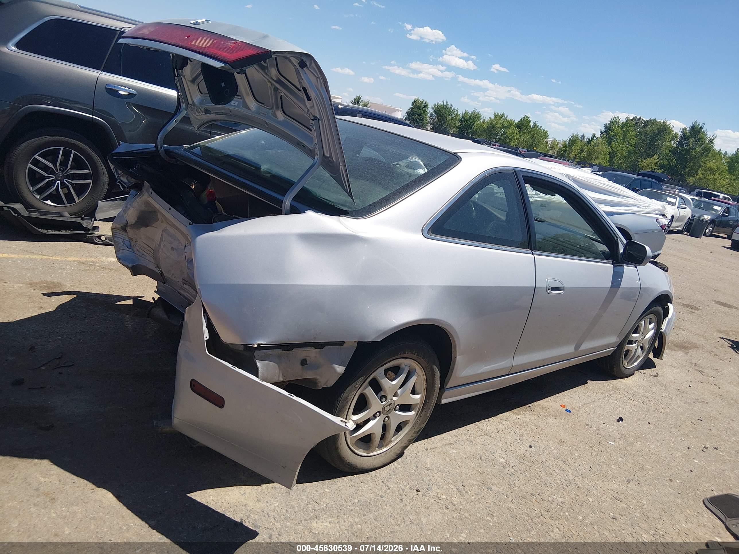 2001 Honda Accord 3.0 Ex Silver vin: 1HGCG22501A010053
