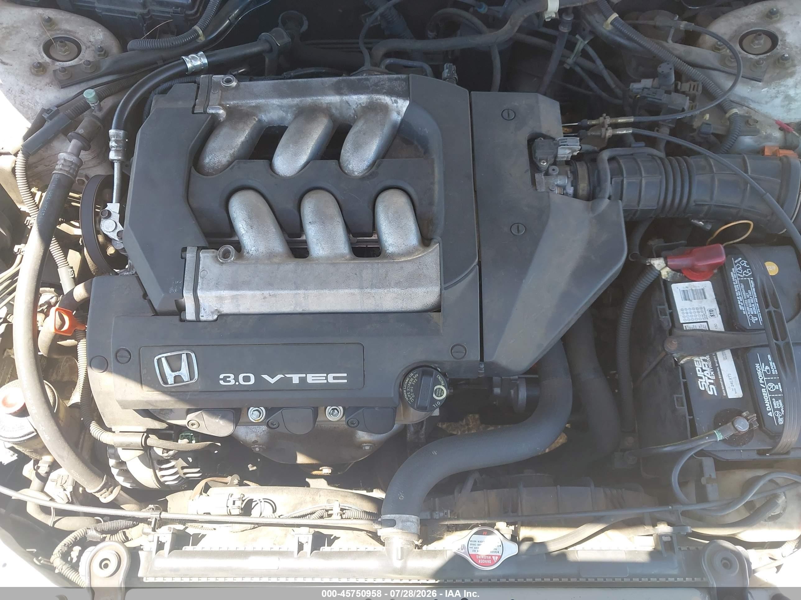 2002 Honda Accord 3.0 Ex White vin: 1HGCG22502A008532