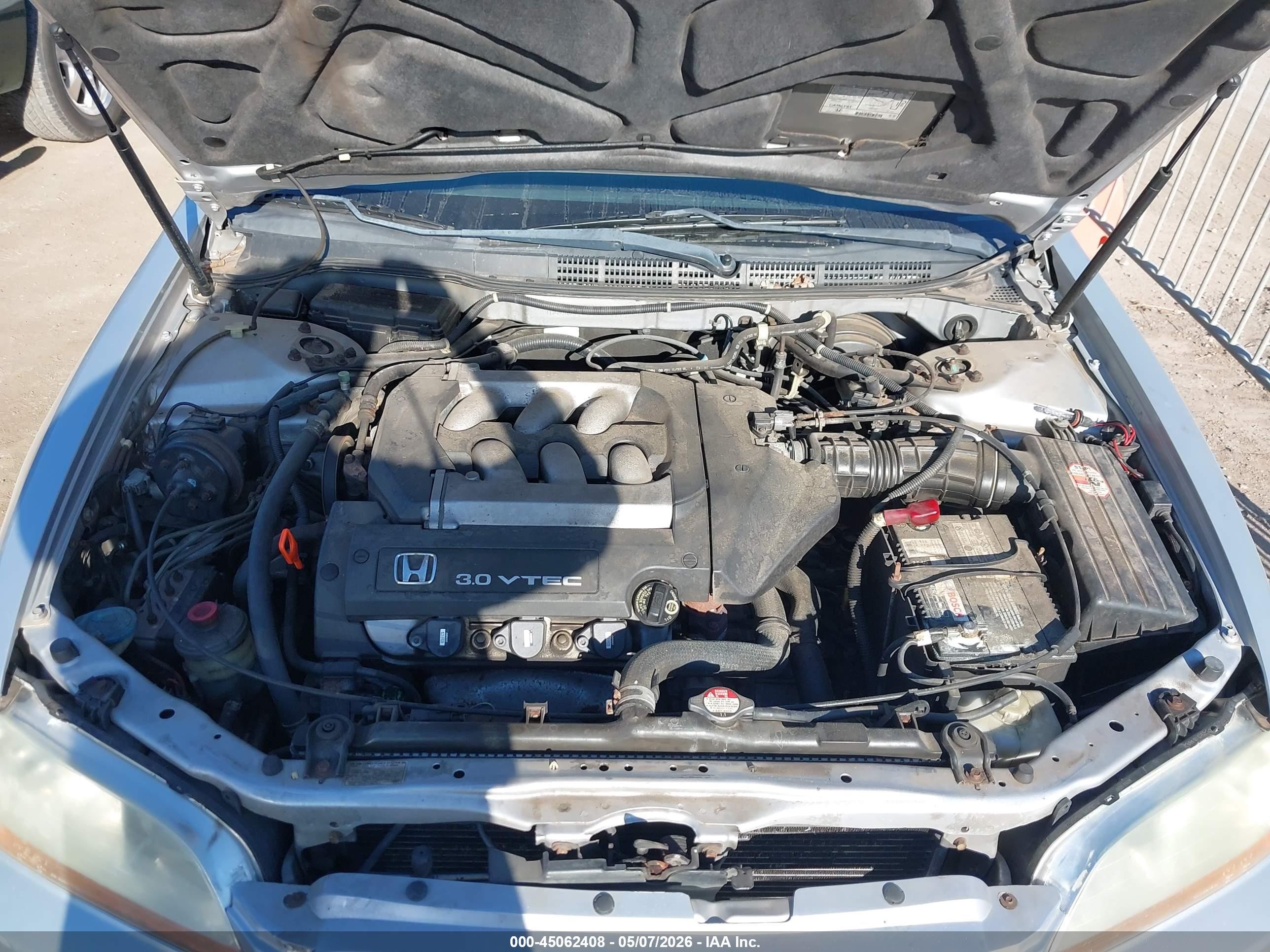 2002 Honda Accord 3.0 Ex Silver vin: 1HGCG22502A010779