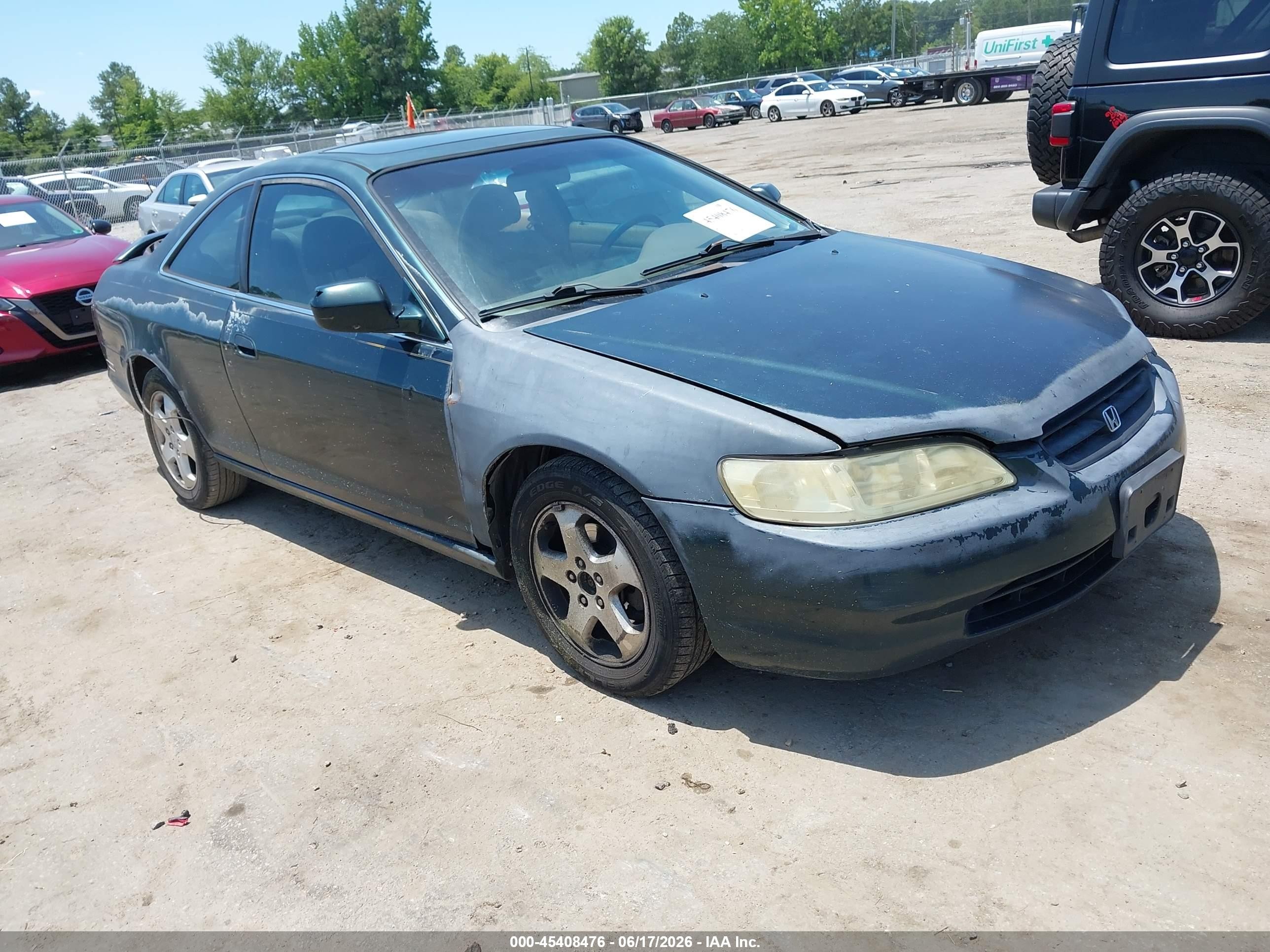 1999 Honda Accord Ex V6 Зеленый vin: 1HGCG2250XA027721