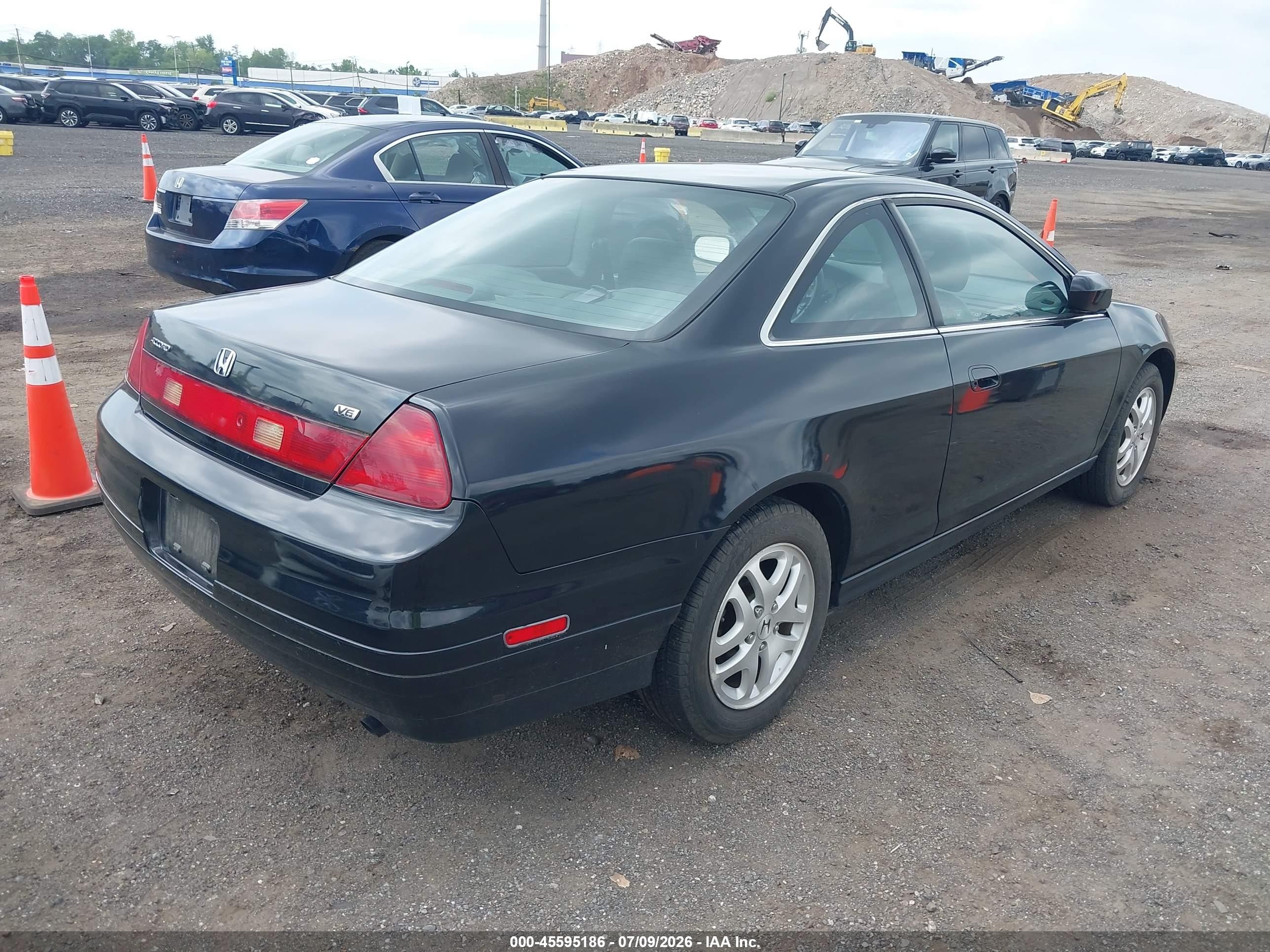 2002 Honda Accord 3.0 Ex Black vin: 1HGCG22512A036565