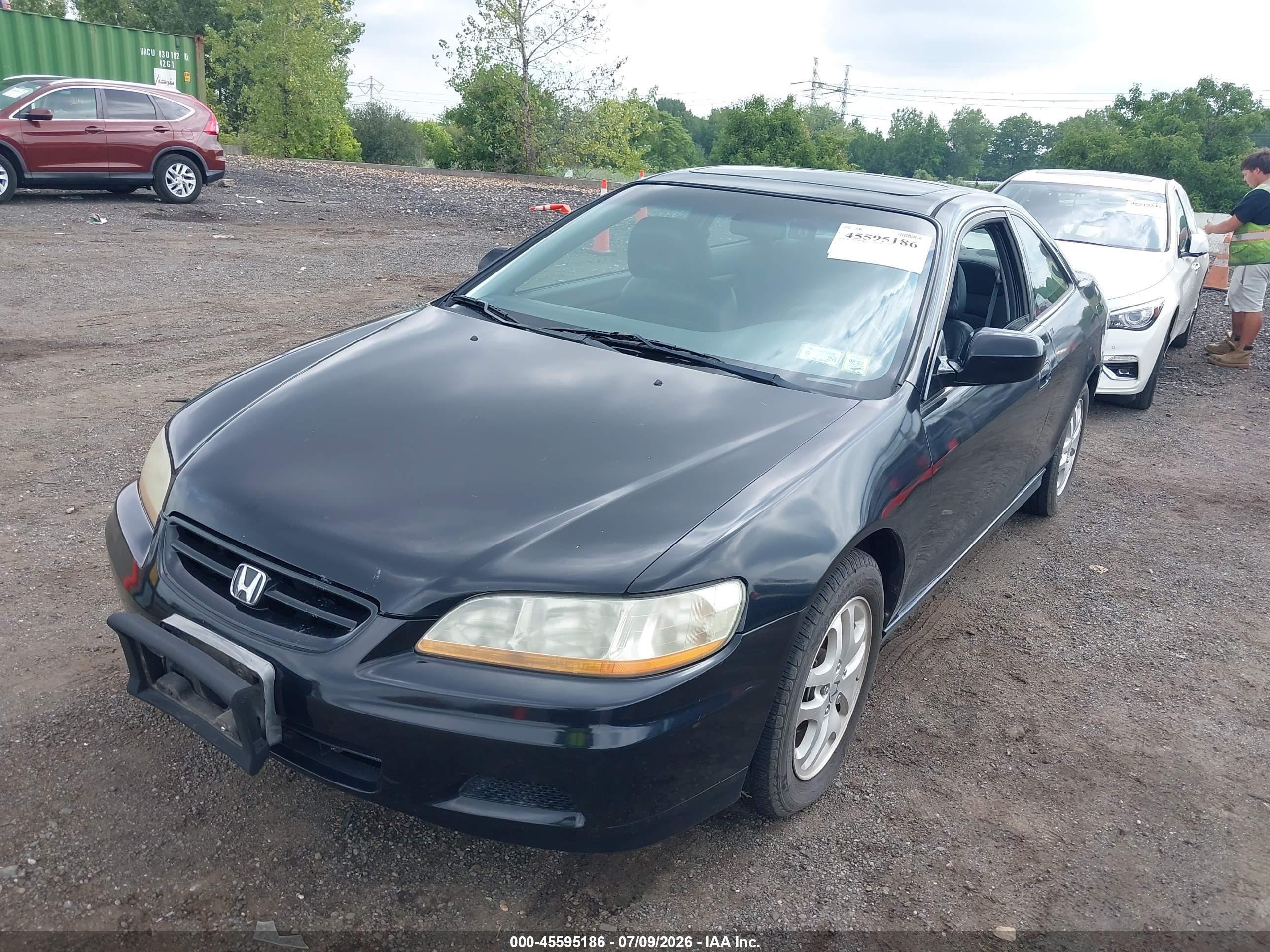 2002 Honda Accord 3.0 Ex Black vin: 1HGCG22512A036565