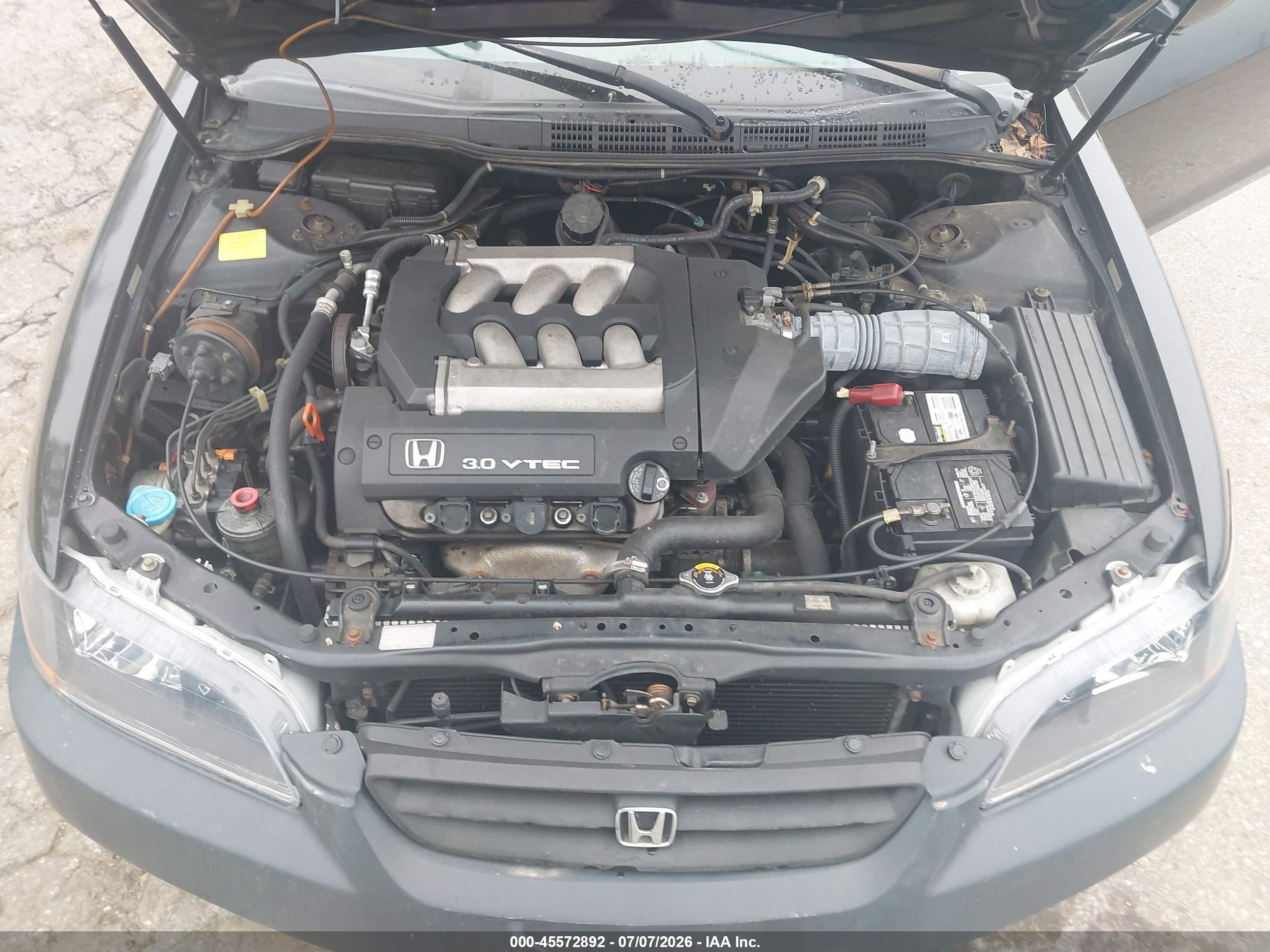 2000 Honda Accord 3.0 Ex Black vin: 1HGCG2251YA006488