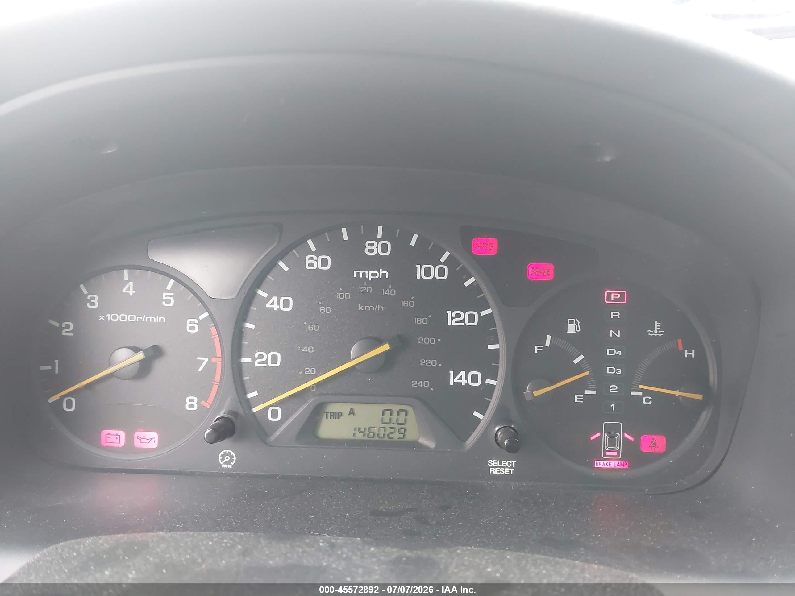 2000 Honda Accord 3.0 Ex Black vin: 1HGCG2251YA006488