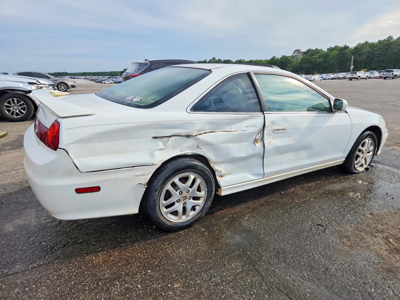 2001 Honda Accord Ex White vin: 1HGCG22521A005100