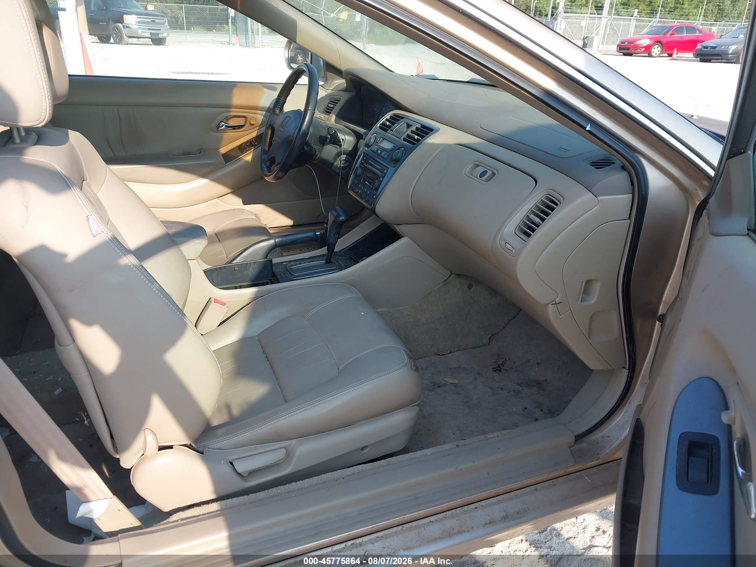 2001 Honda Accord 3.0 Ex Gold vin: 1HGCG22521A009065