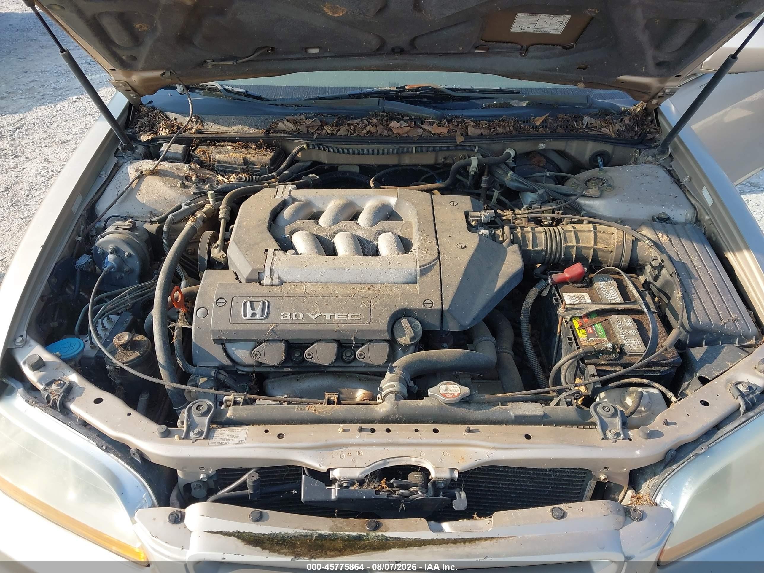 2001 Honda Accord 3.0 Ex Gold vin: 1HGCG22521A009065