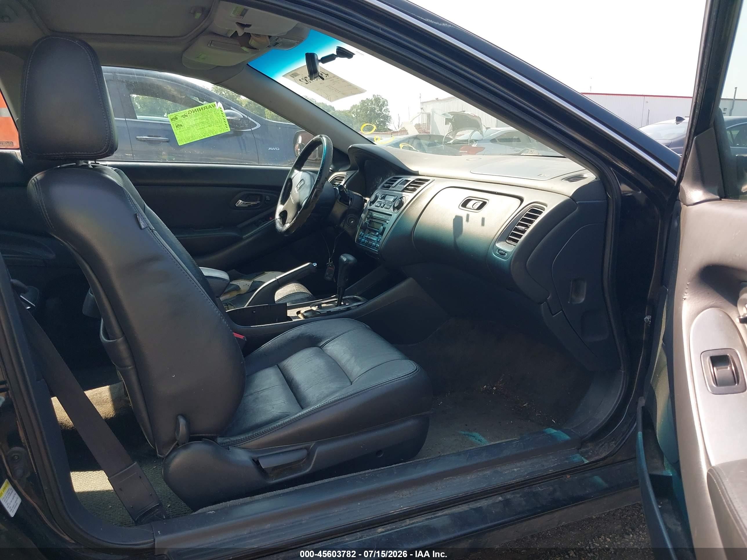 2002 Honda Accord 3.0 Ex Black vin: 1HGCG22522A022643