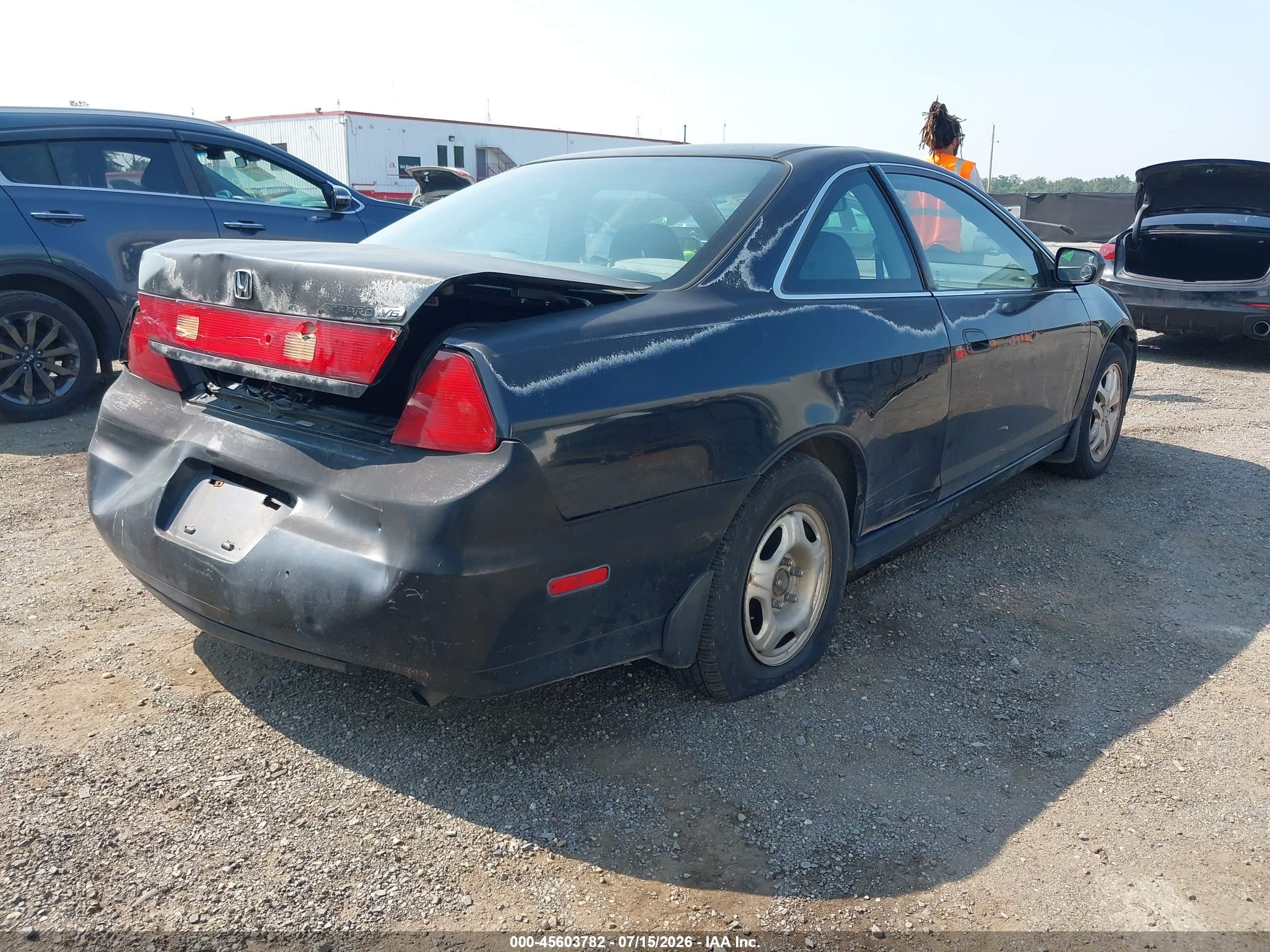 2002 Honda Accord 3.0 Ex Black vin: 1HGCG22522A022643