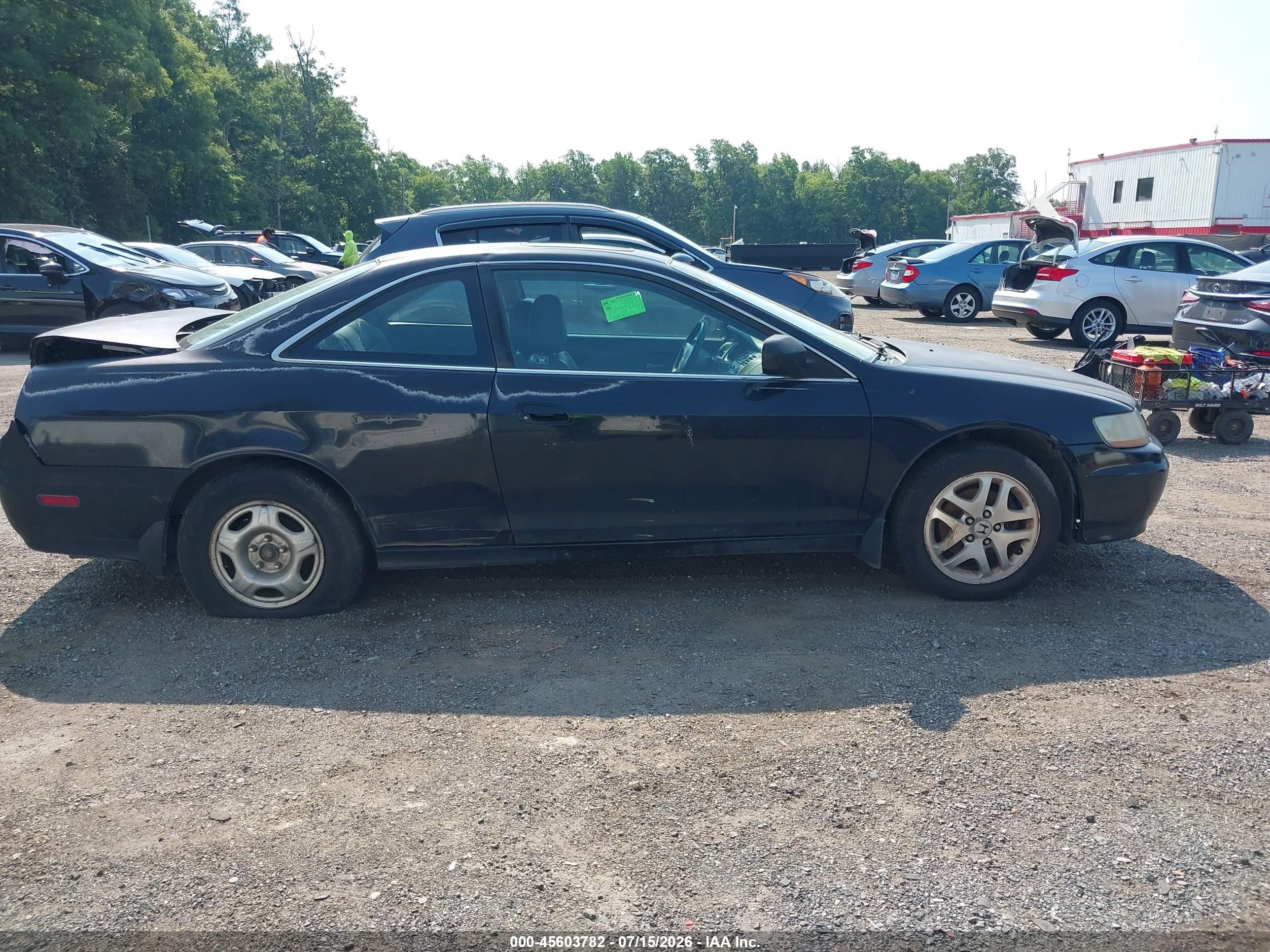 2002 Honda Accord 3.0 Ex Black vin: 1HGCG22522A022643