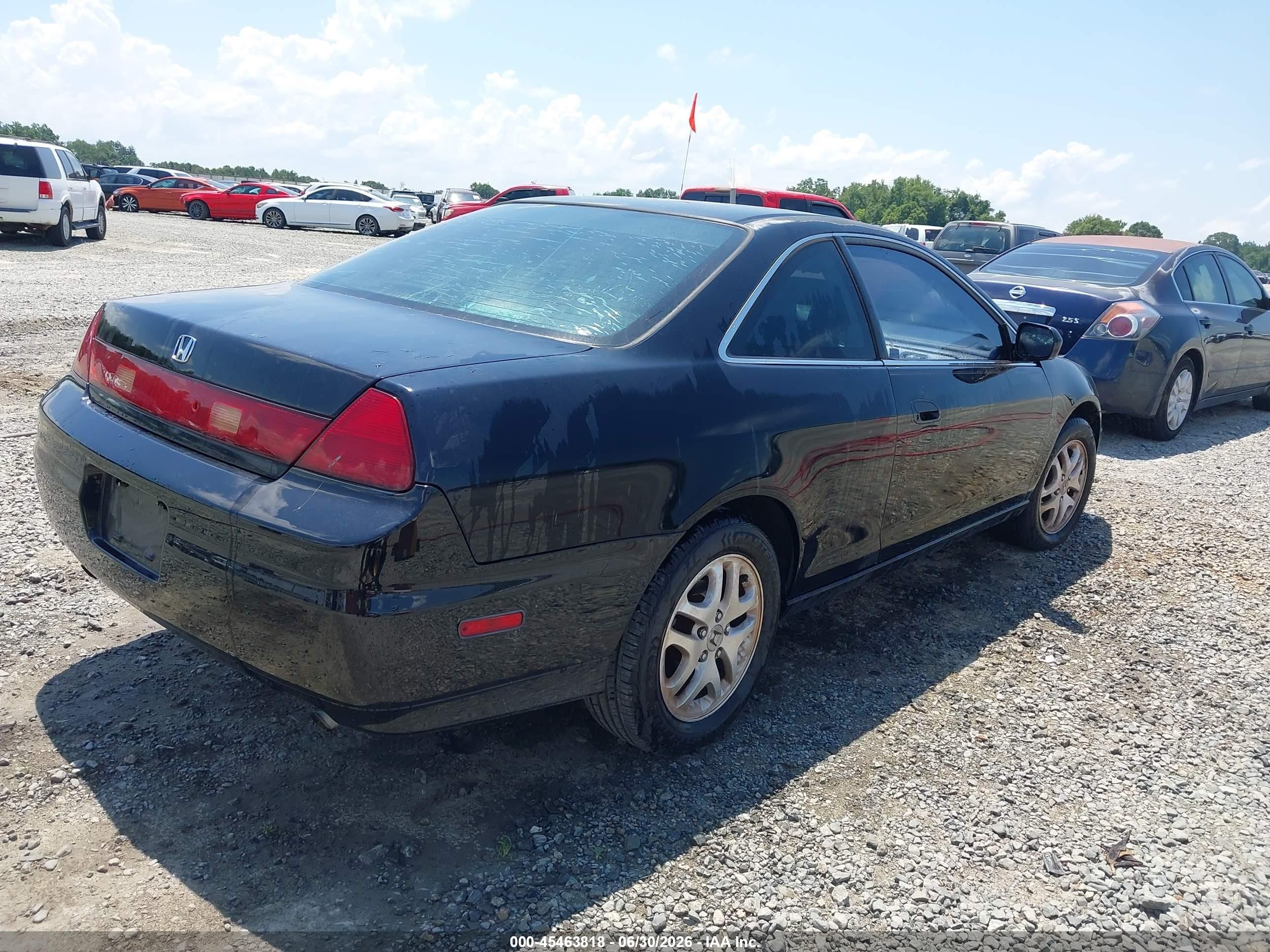 2002 Honda Accord 3.0 Ex Черный vin: 1HGCG22542A032056