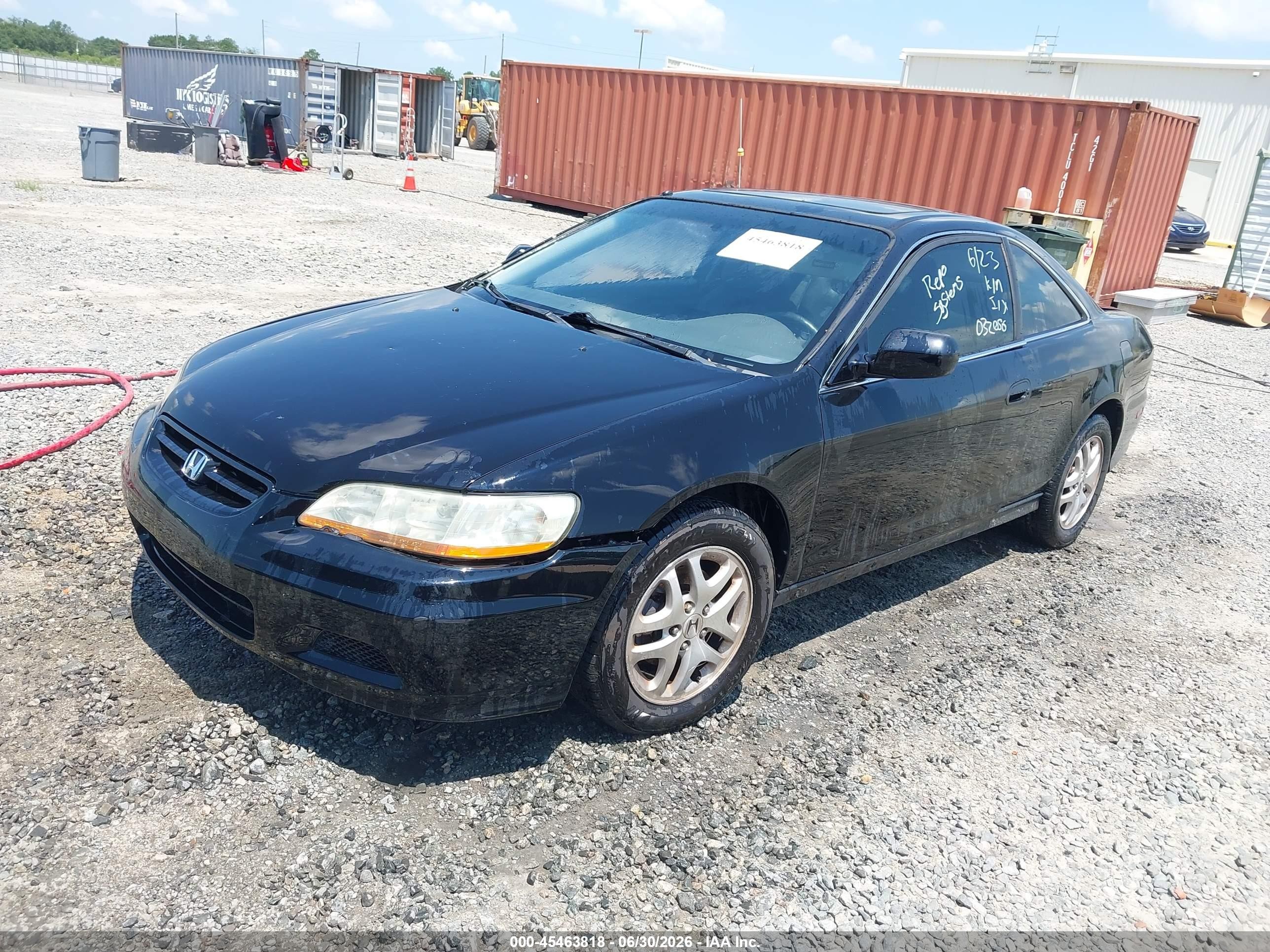 2002 Honda Accord 3.0 Ex Черный vin: 1HGCG22542A032056