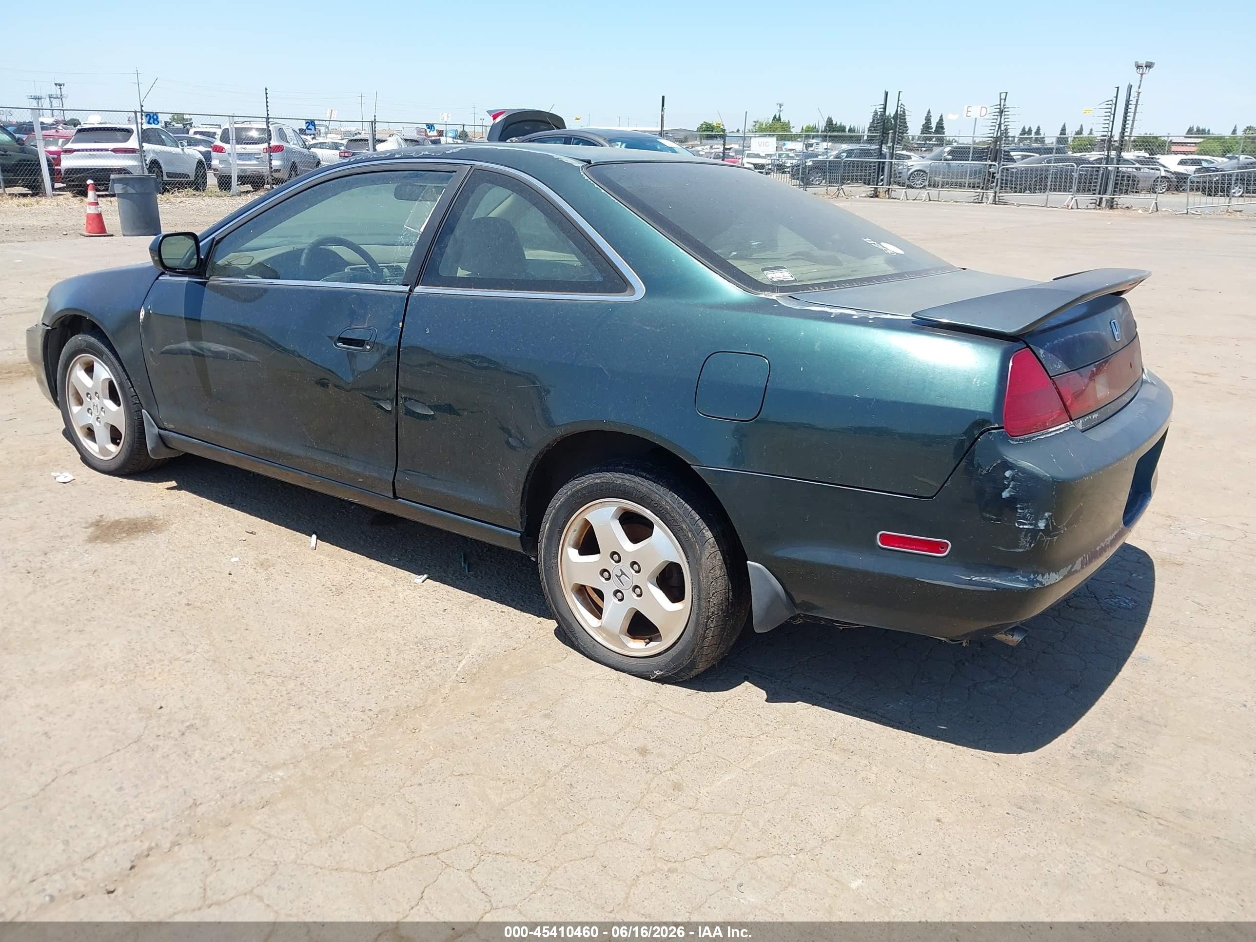 1999 Honda Accord Ex V6 Green vin: 1HGCG2254XA014504