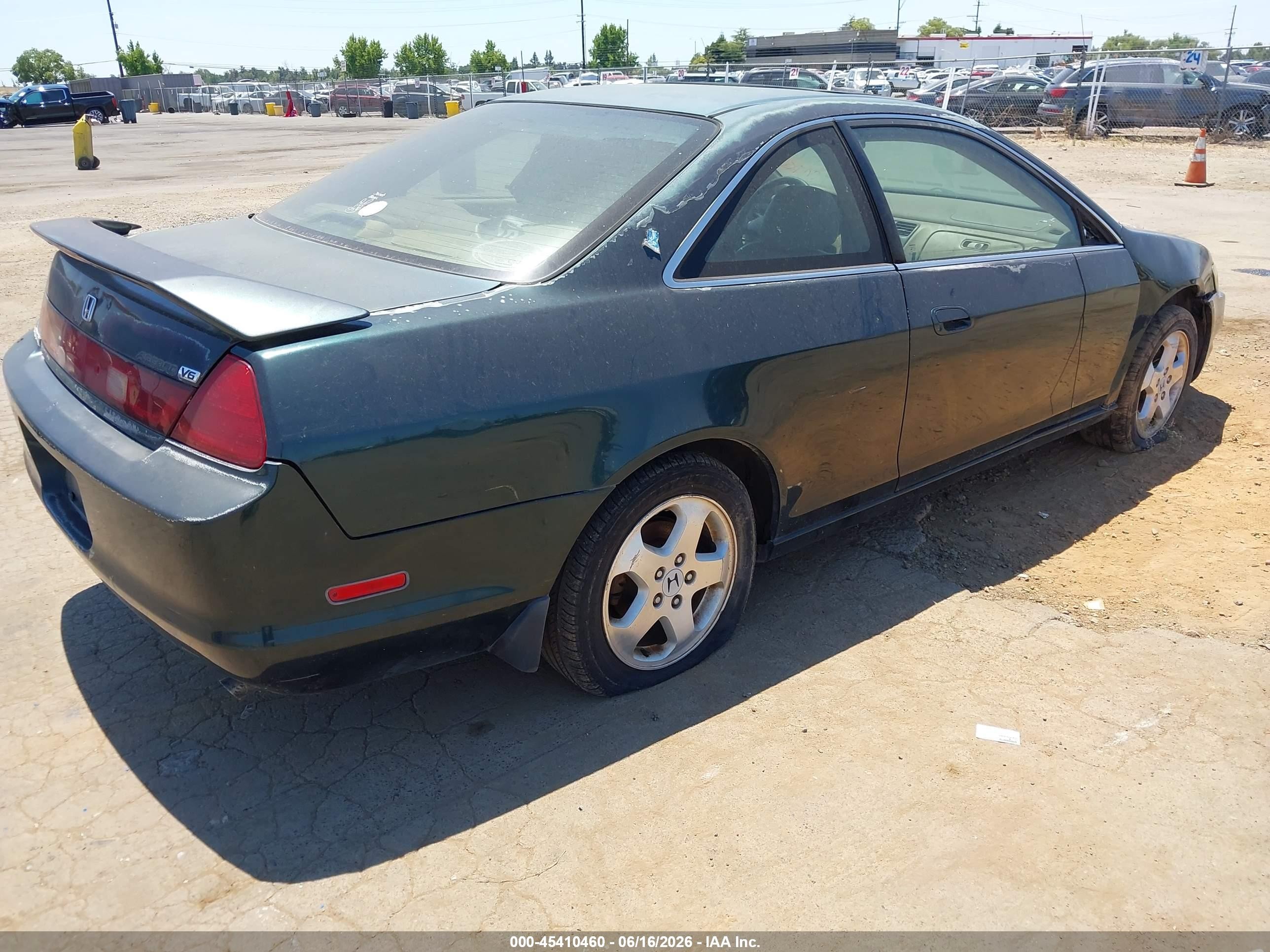 1999 Honda Accord Ex V6 Green vin: 1HGCG2254XA014504