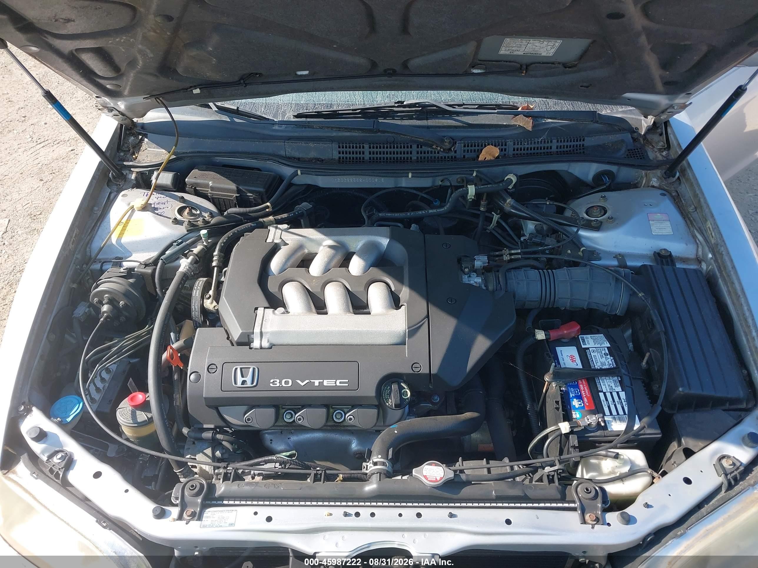 2002 Honda Accord 3.0 Ex Серебряный vin: 1HGCG22552A000815
