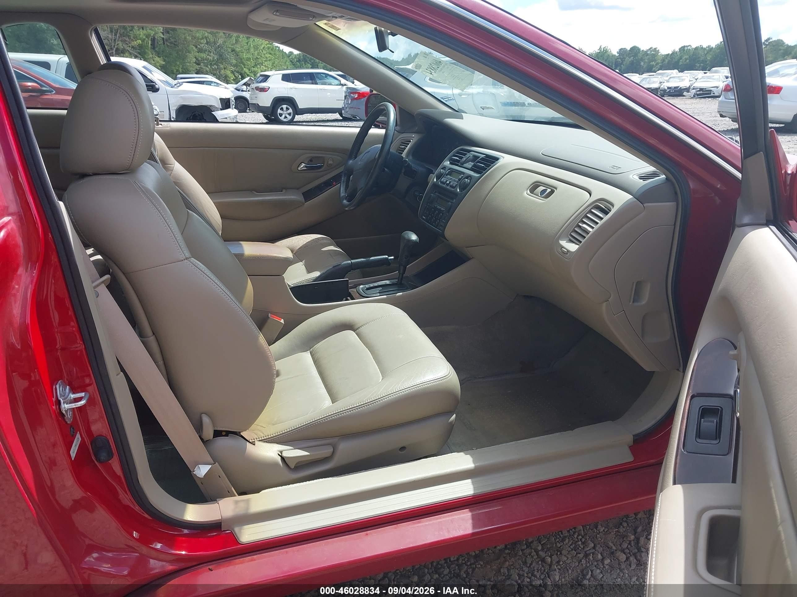 1998 Honda Accord Ex V6 Red vin: 1HGCG2255WA014929