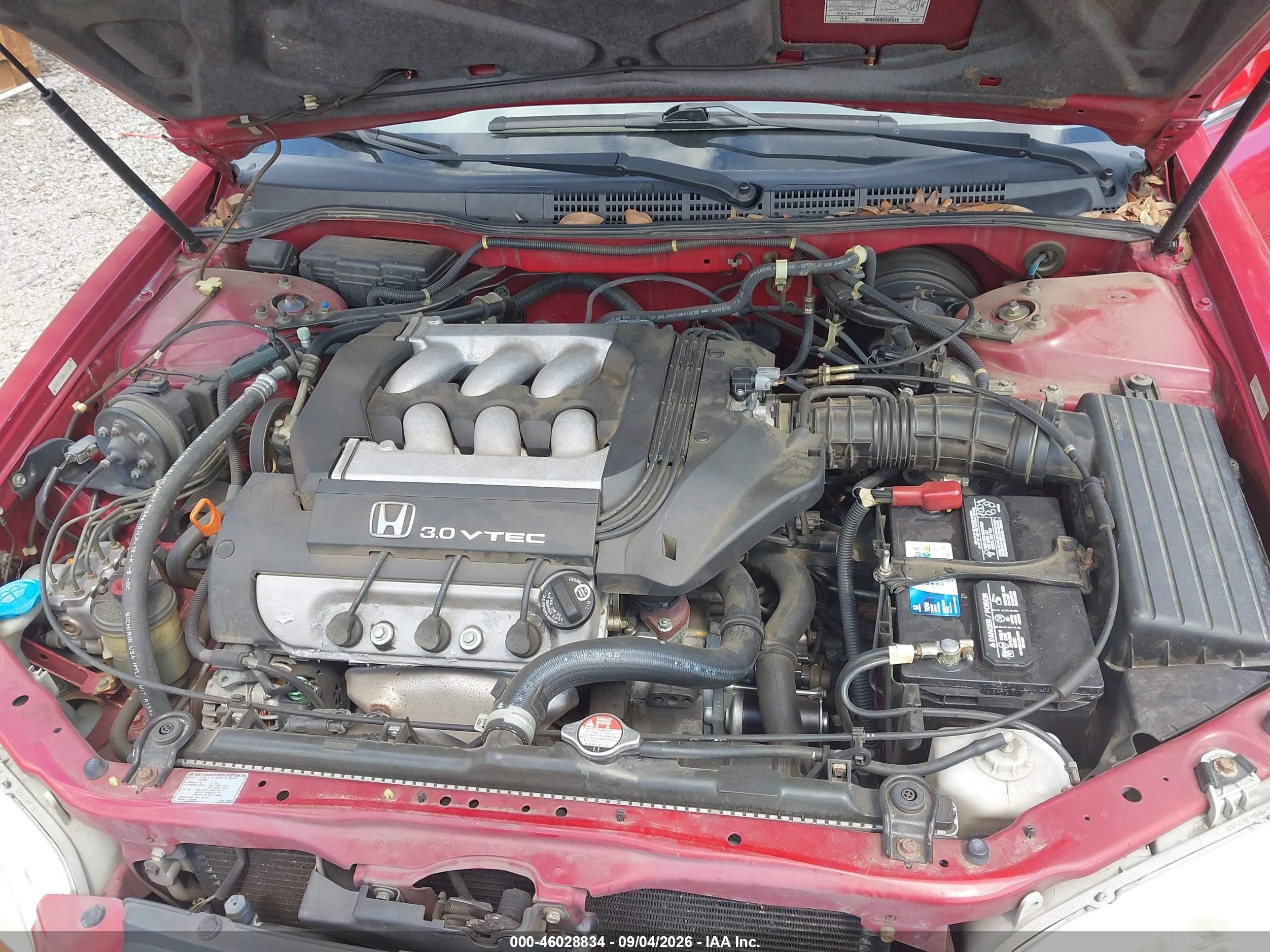 1998 Honda Accord Ex V6 Red vin: 1HGCG2255WA014929
