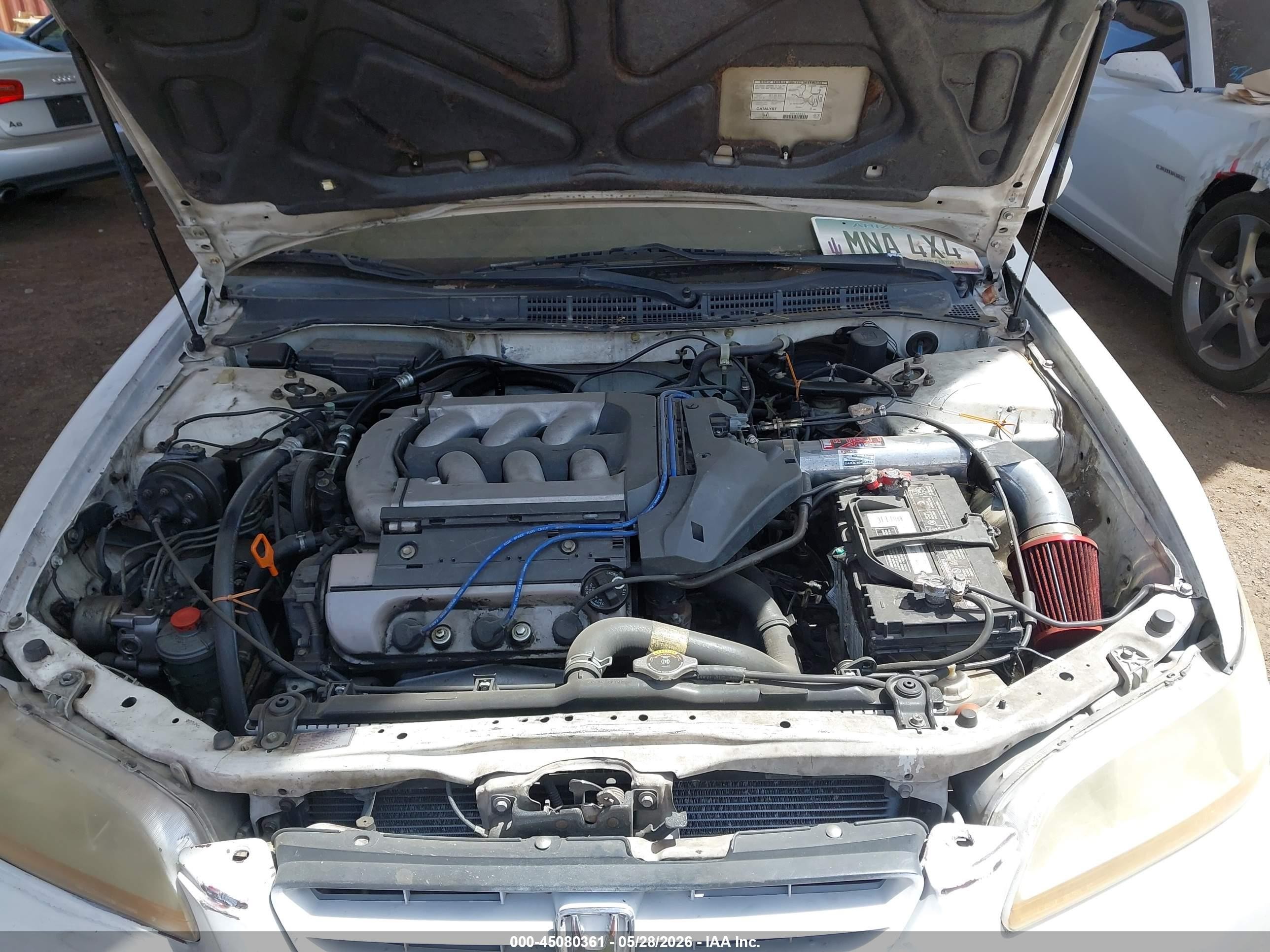1999 Honda Accord Ex V6 Белый vin: 1HGCG2255XA009344