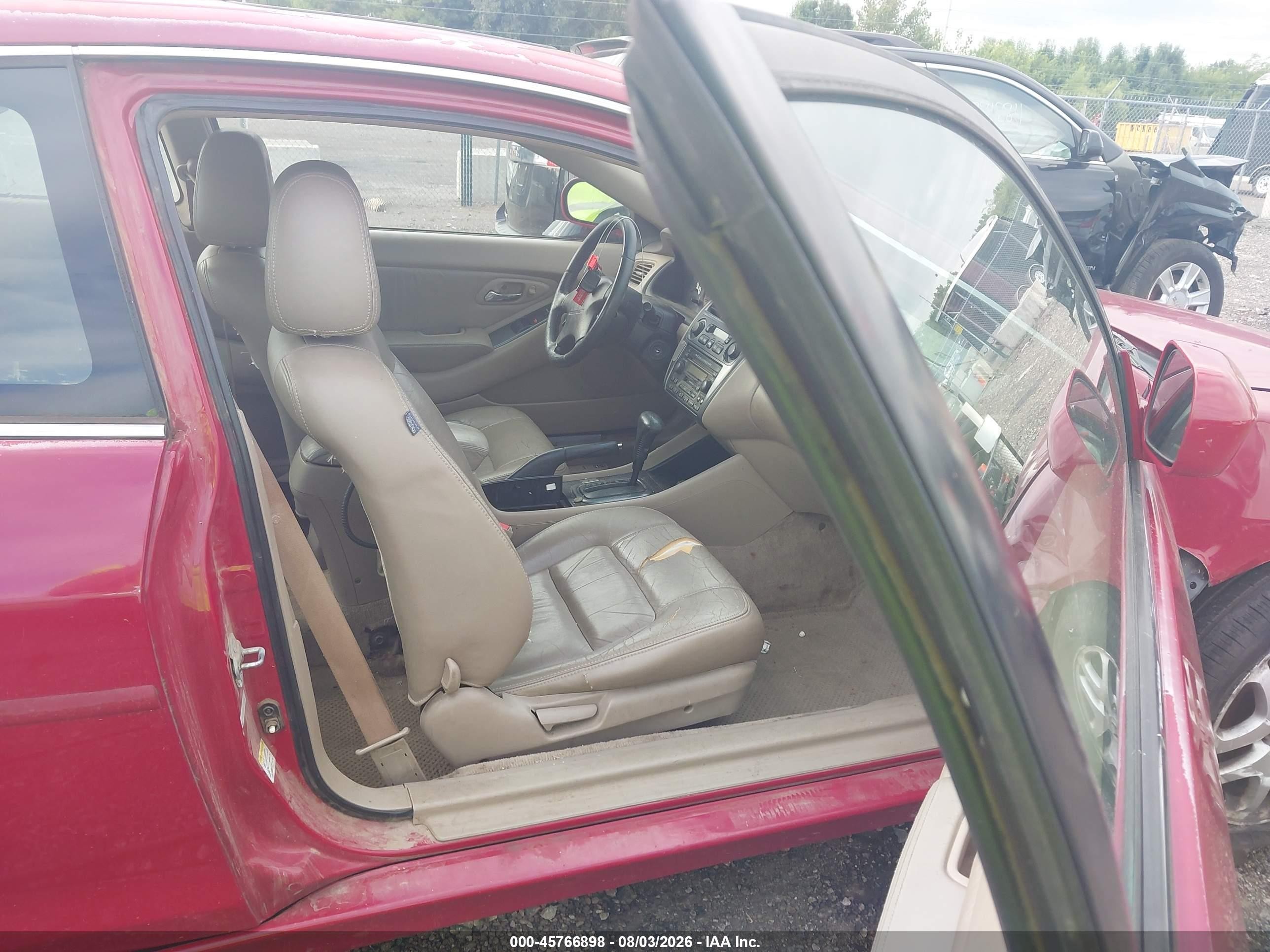 2001 Honda Accord 3.0 Ex Burgundy vin: 1HGCG22561A005388
