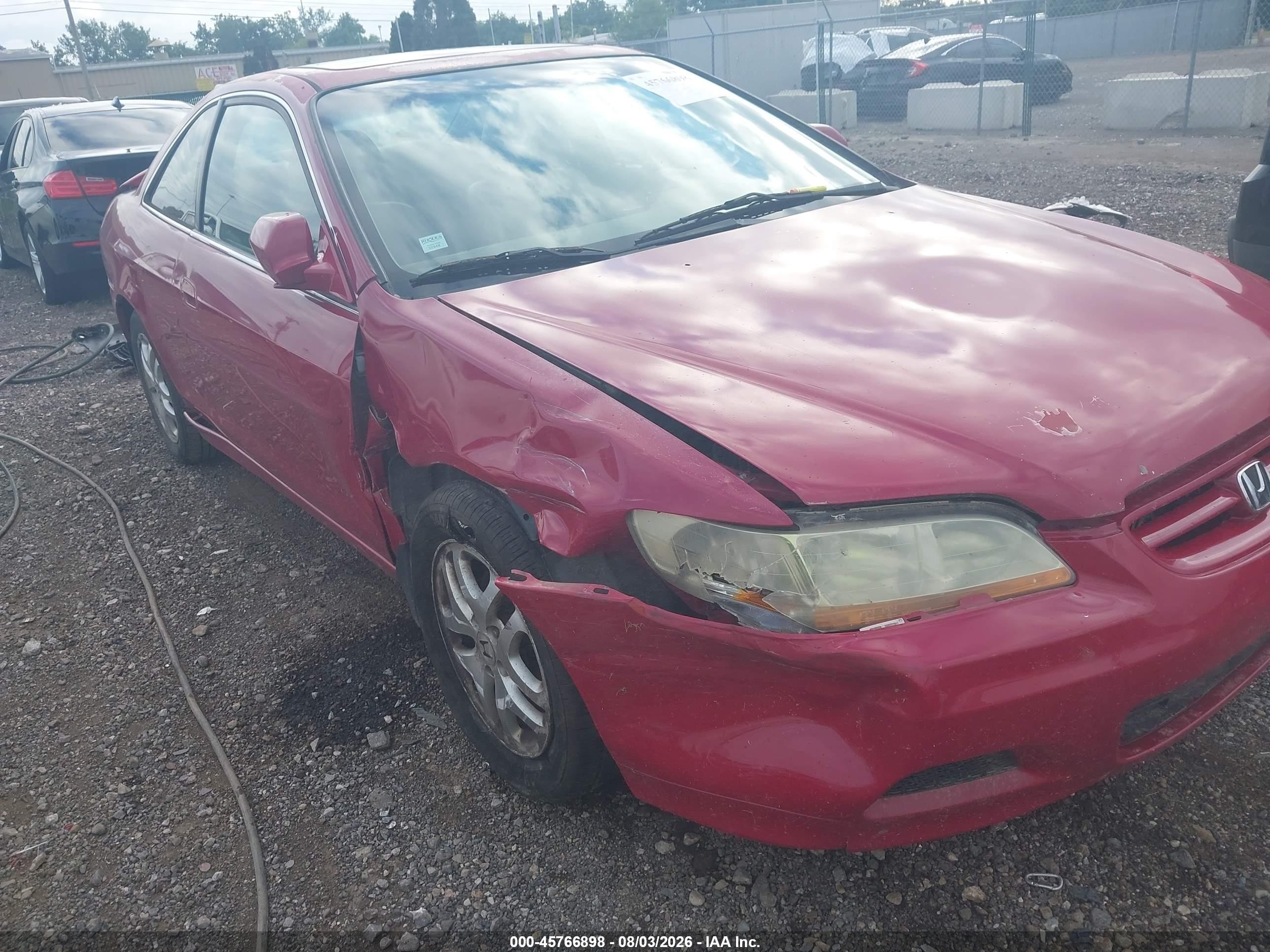 2001 Honda Accord 3.0 Ex Burgundy vin: 1HGCG22561A005388