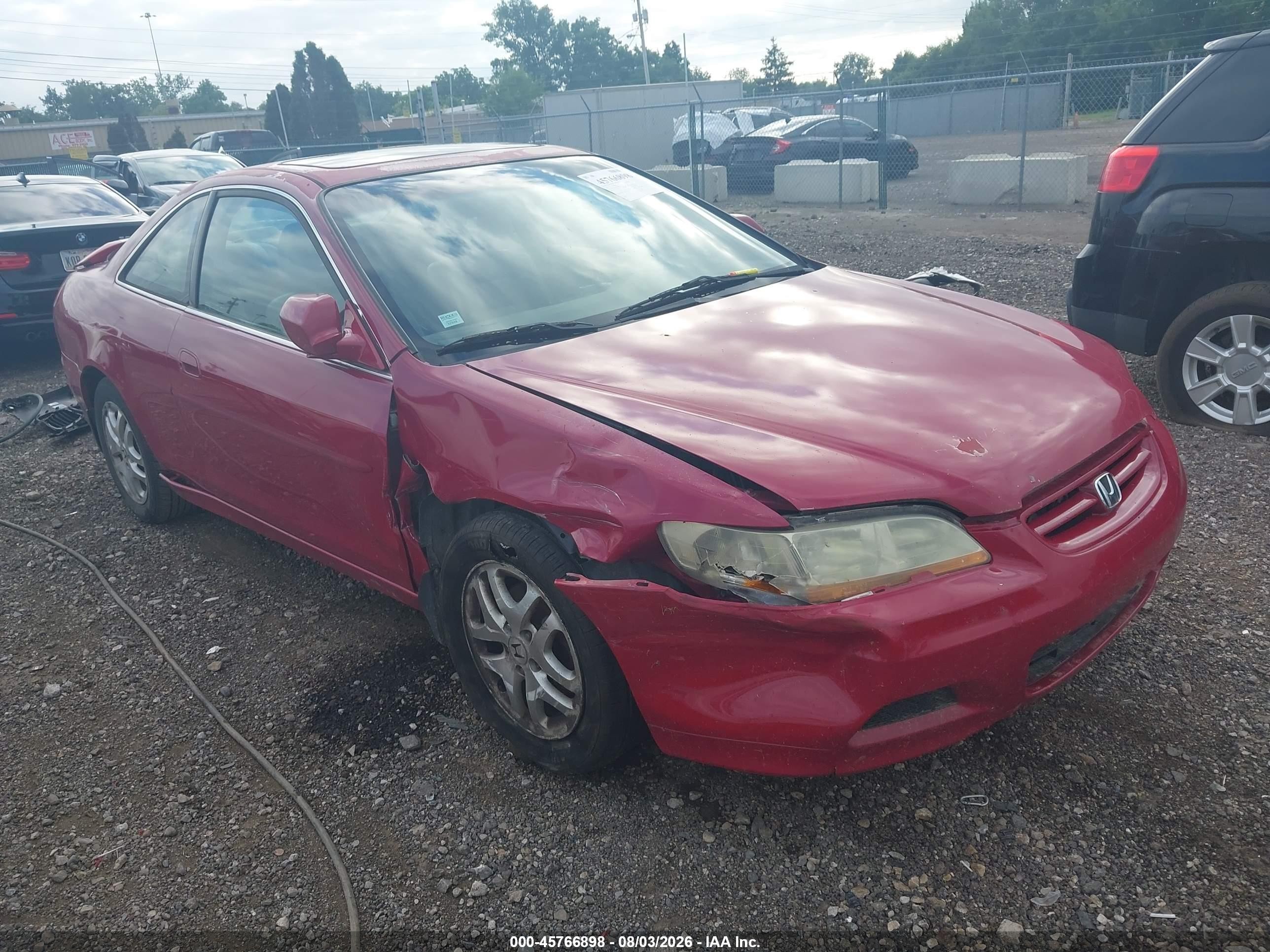2001 Honda Accord 3.0 Ex Burgundy vin: 1HGCG22561A005388
