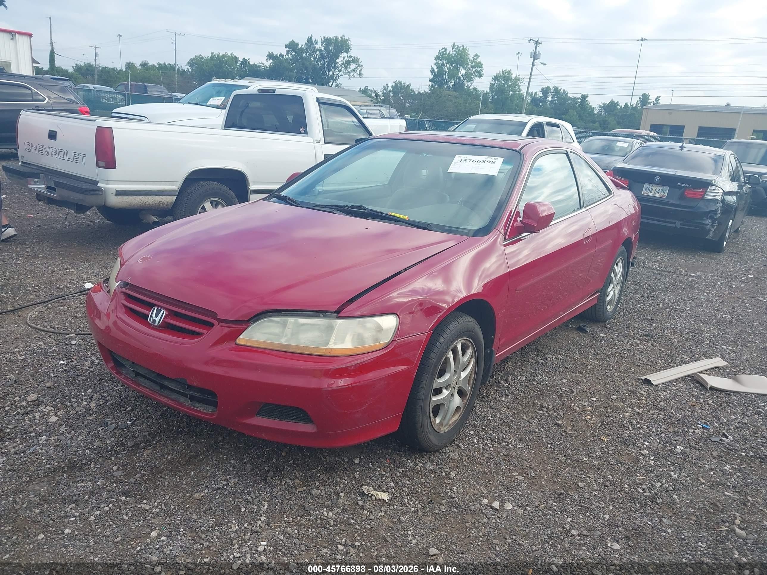 2001 Honda Accord 3.0 Ex Burgundy vin: 1HGCG22561A005388