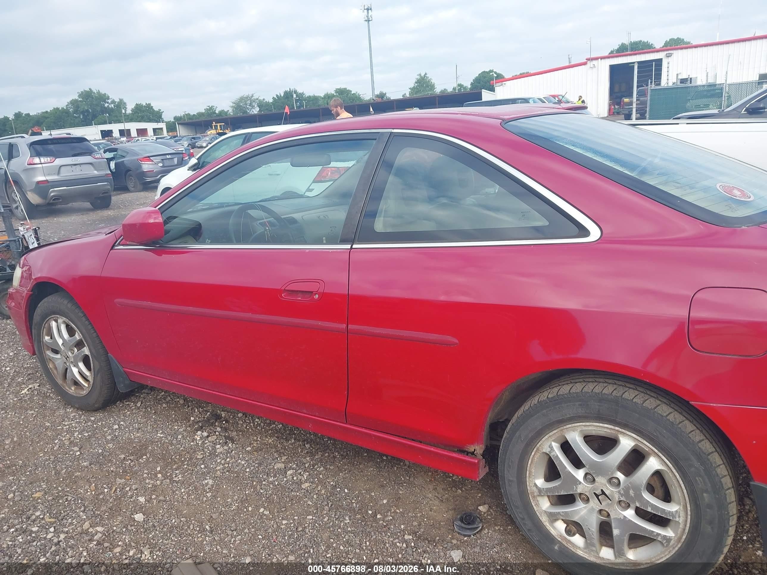2001 Honda Accord 3.0 Ex Burgundy vin: 1HGCG22561A005388