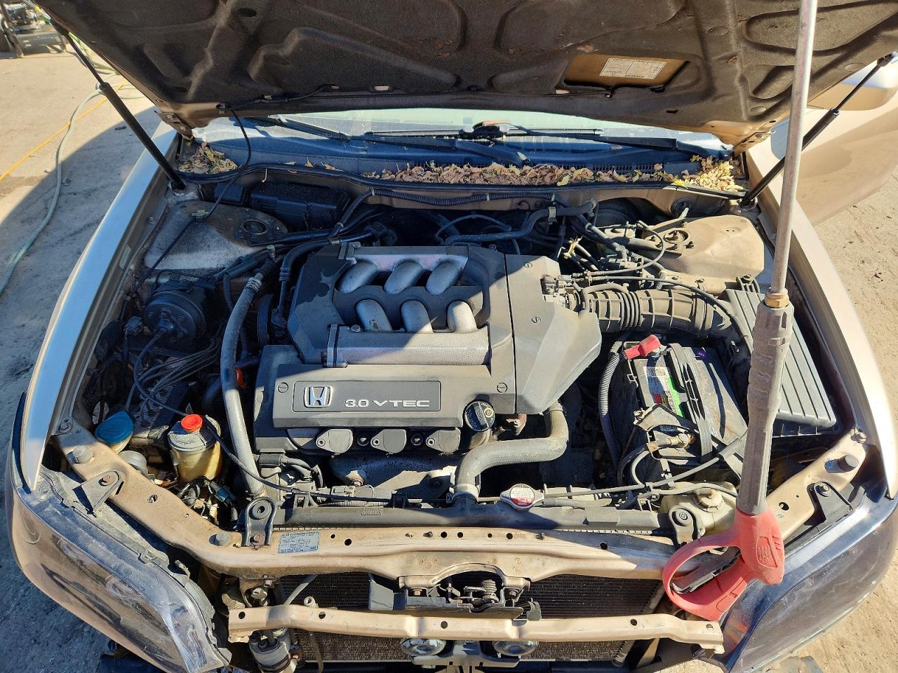 2001 Honda Accord Ex Cream vin: 1HGCG22561A011580