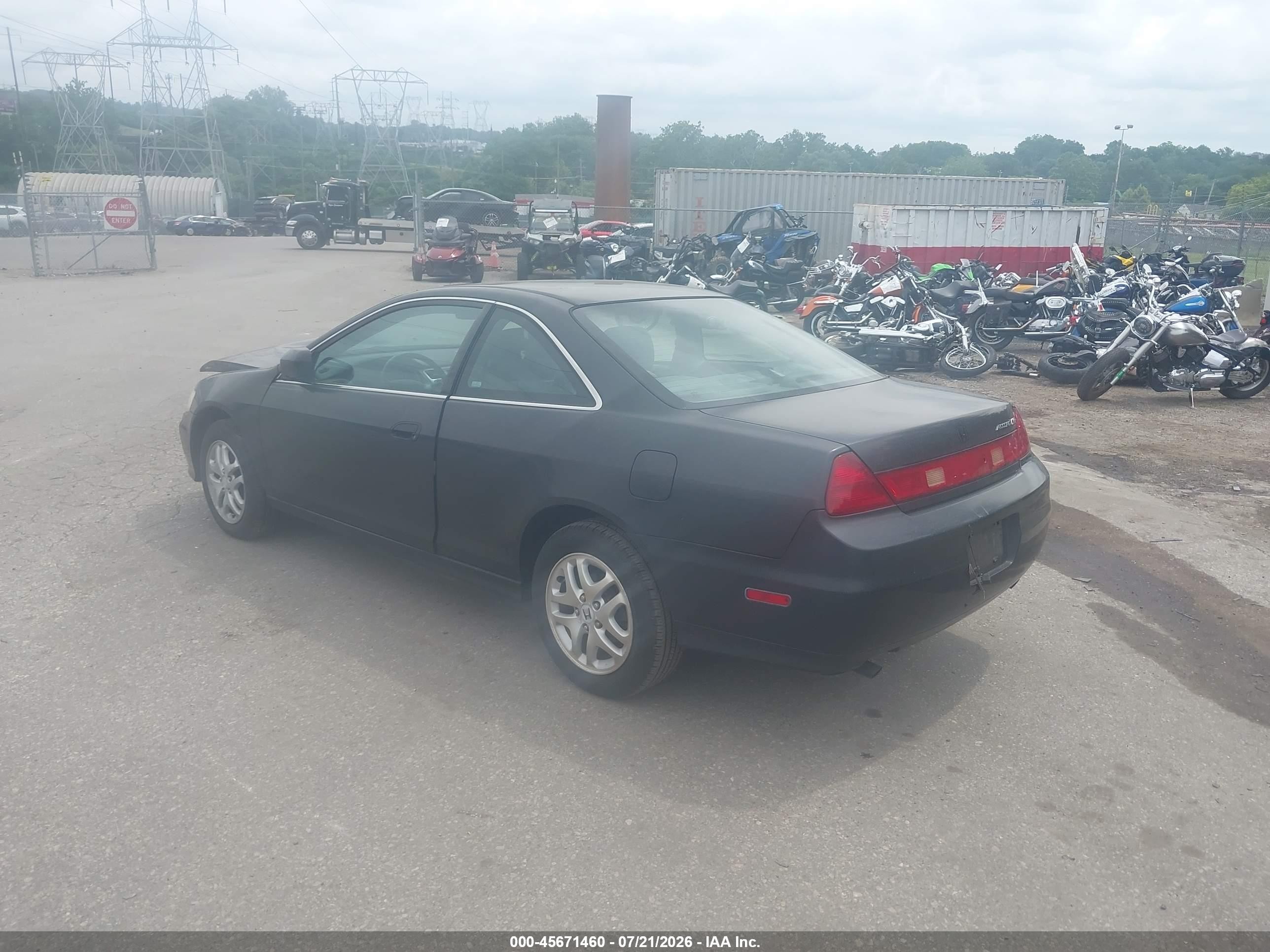 2002 Honda Accord 3.0 Ex Black vin: 1HGCG22562A014819