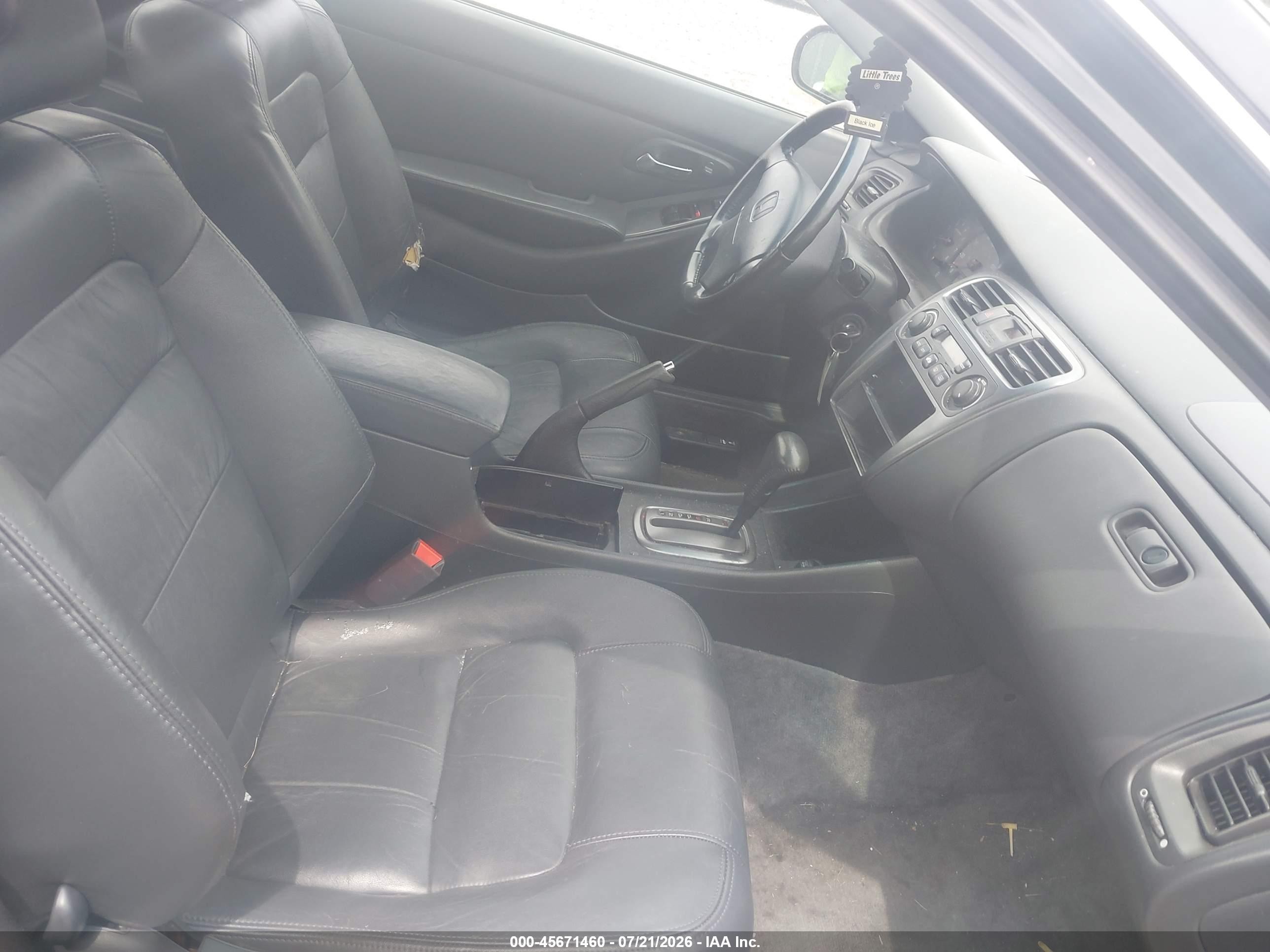 2002 Honda Accord 3.0 Ex Black vin: 1HGCG22562A014819