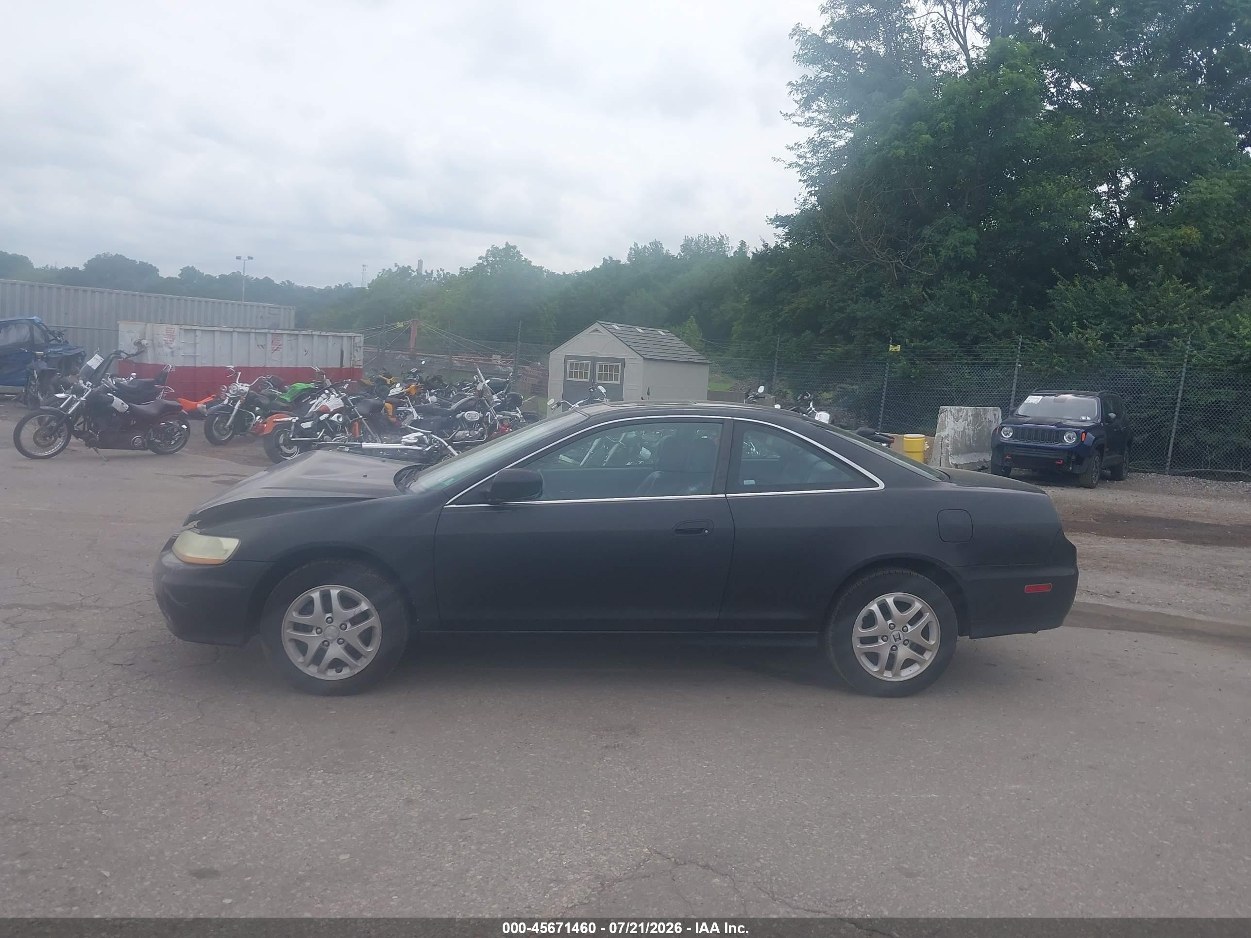 2002 Honda Accord 3.0 Ex Black vin: 1HGCG22562A014819