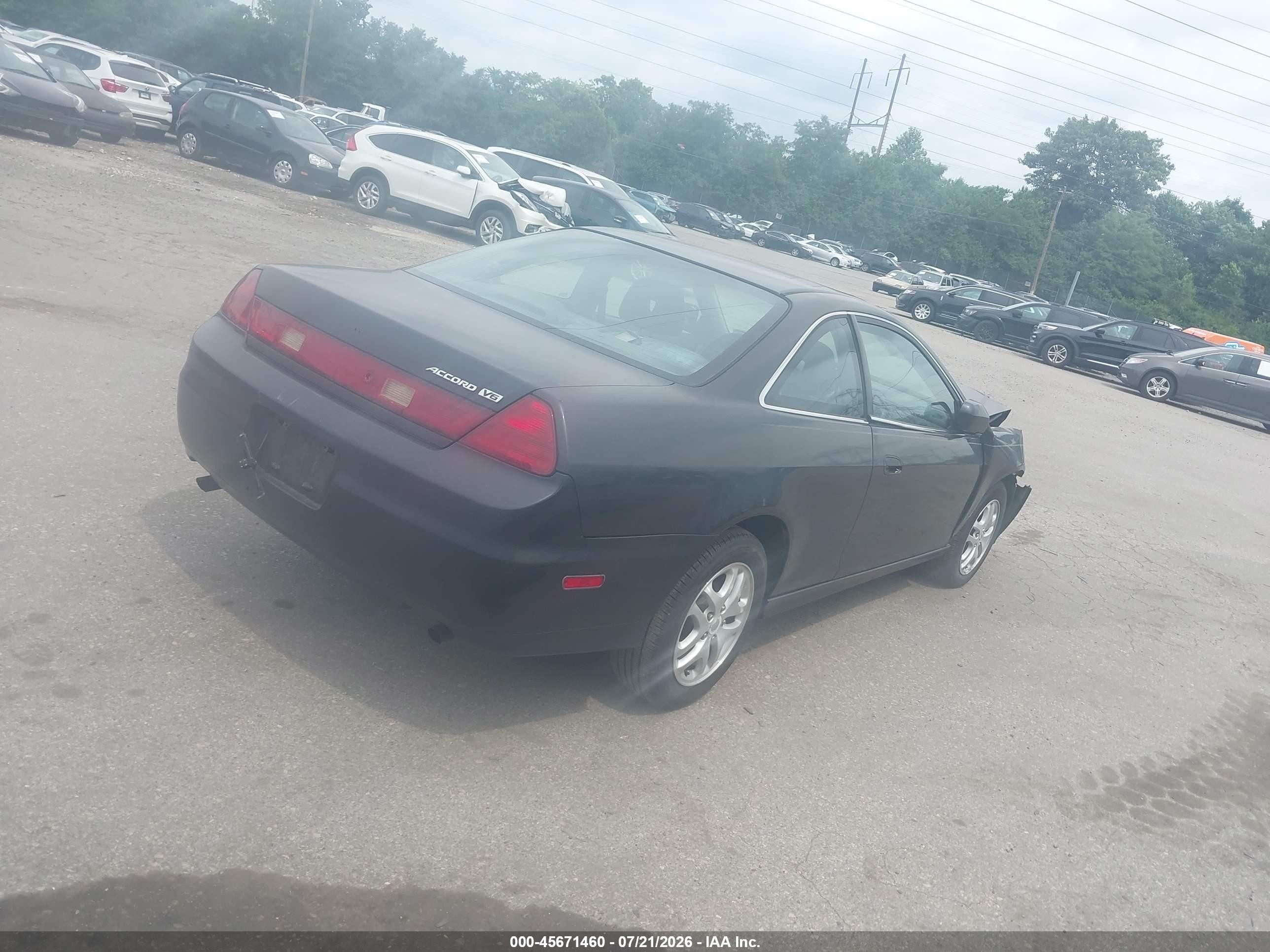 2002 Honda Accord 3.0 Ex Black vin: 1HGCG22562A014819