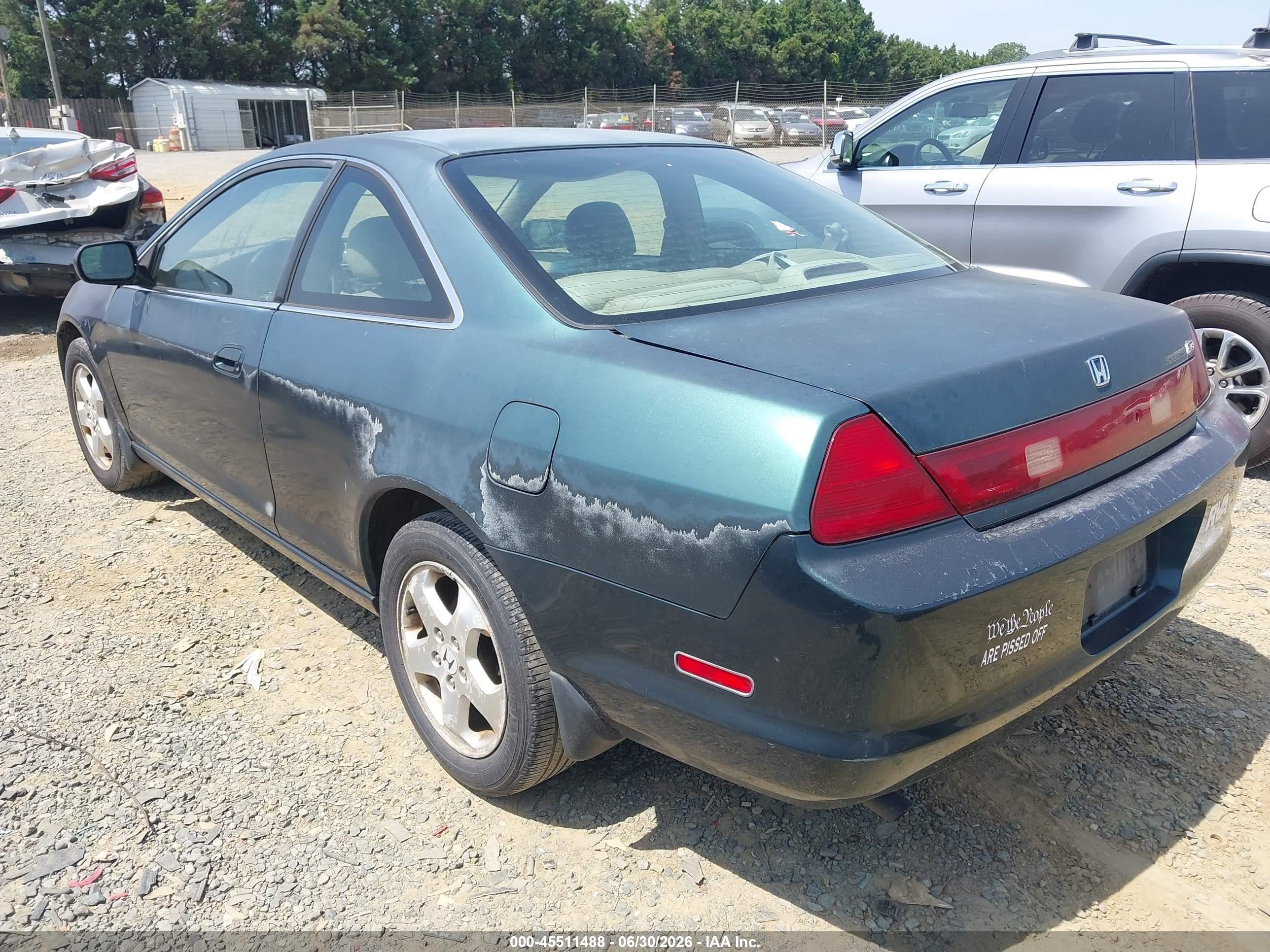 1998 Honda Accord Ex V6 Green vin: 1HGCG2256WA015829