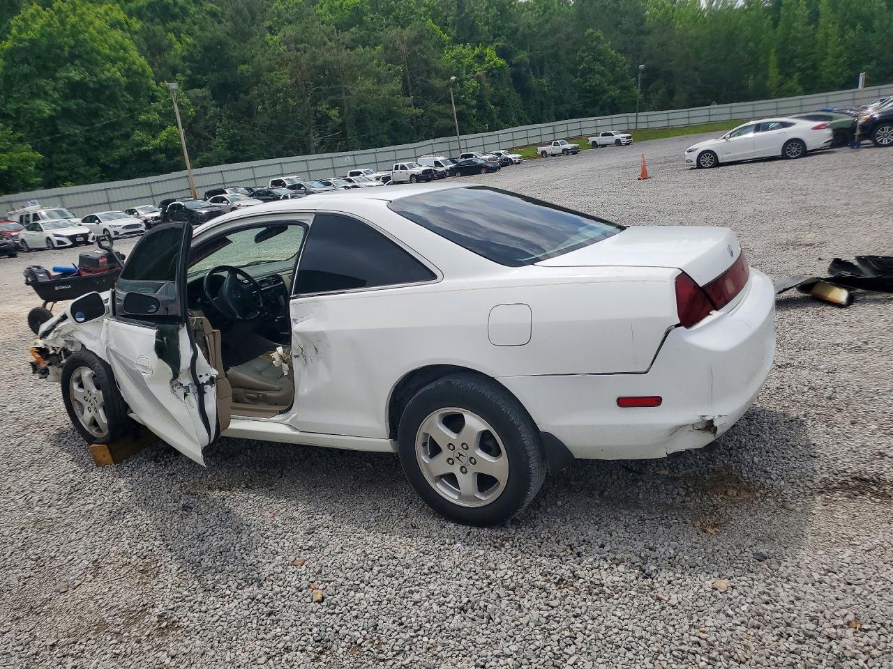 1999 Honda Accord White vin: 1HGCG2256XA008848