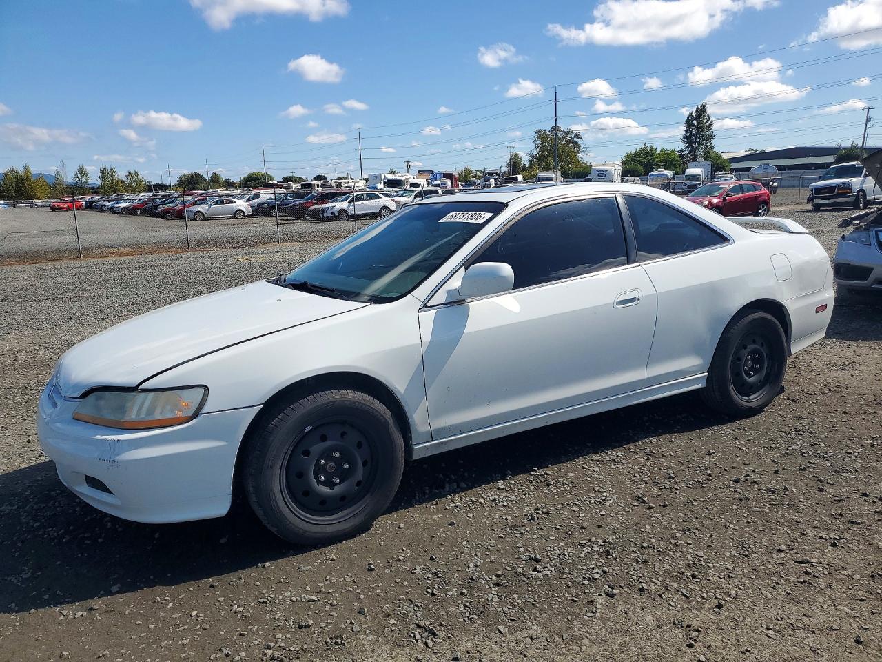 2001 Honda Accord Ex White vin: 1HGCG22571A017176