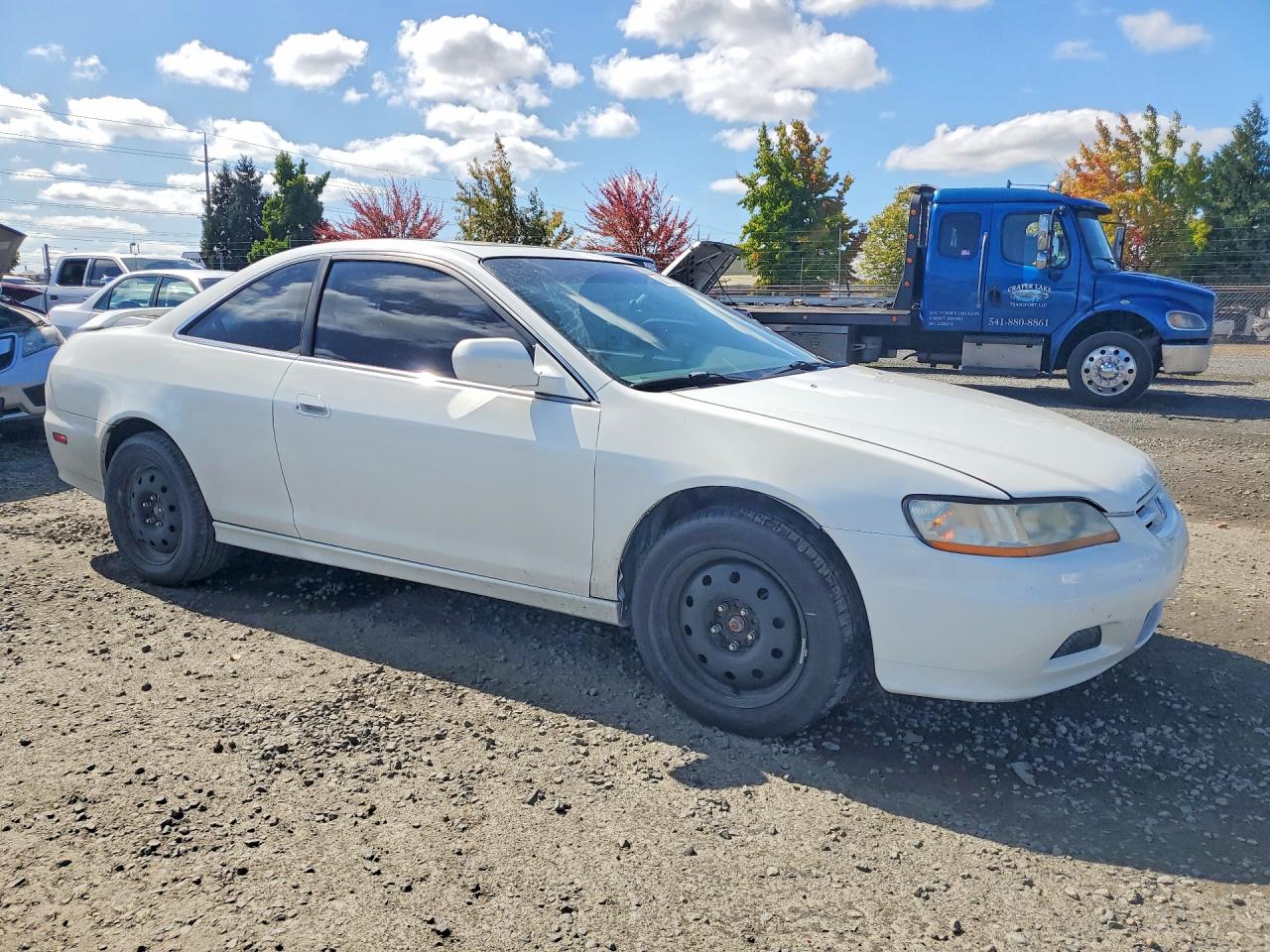 2001 Honda Accord Ex White vin: 1HGCG22571A017176