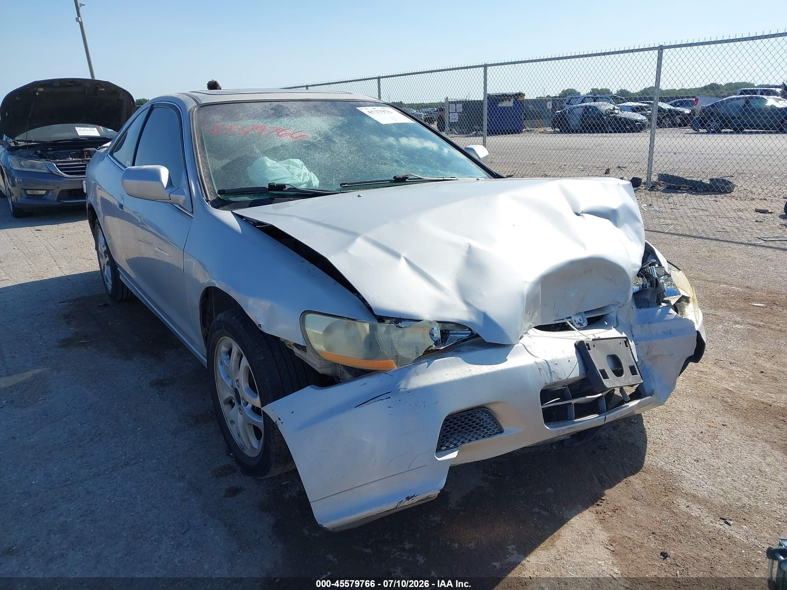 2002 Honda Accord 3.0 Ex Gray vin: 1HGCG22572A010715
