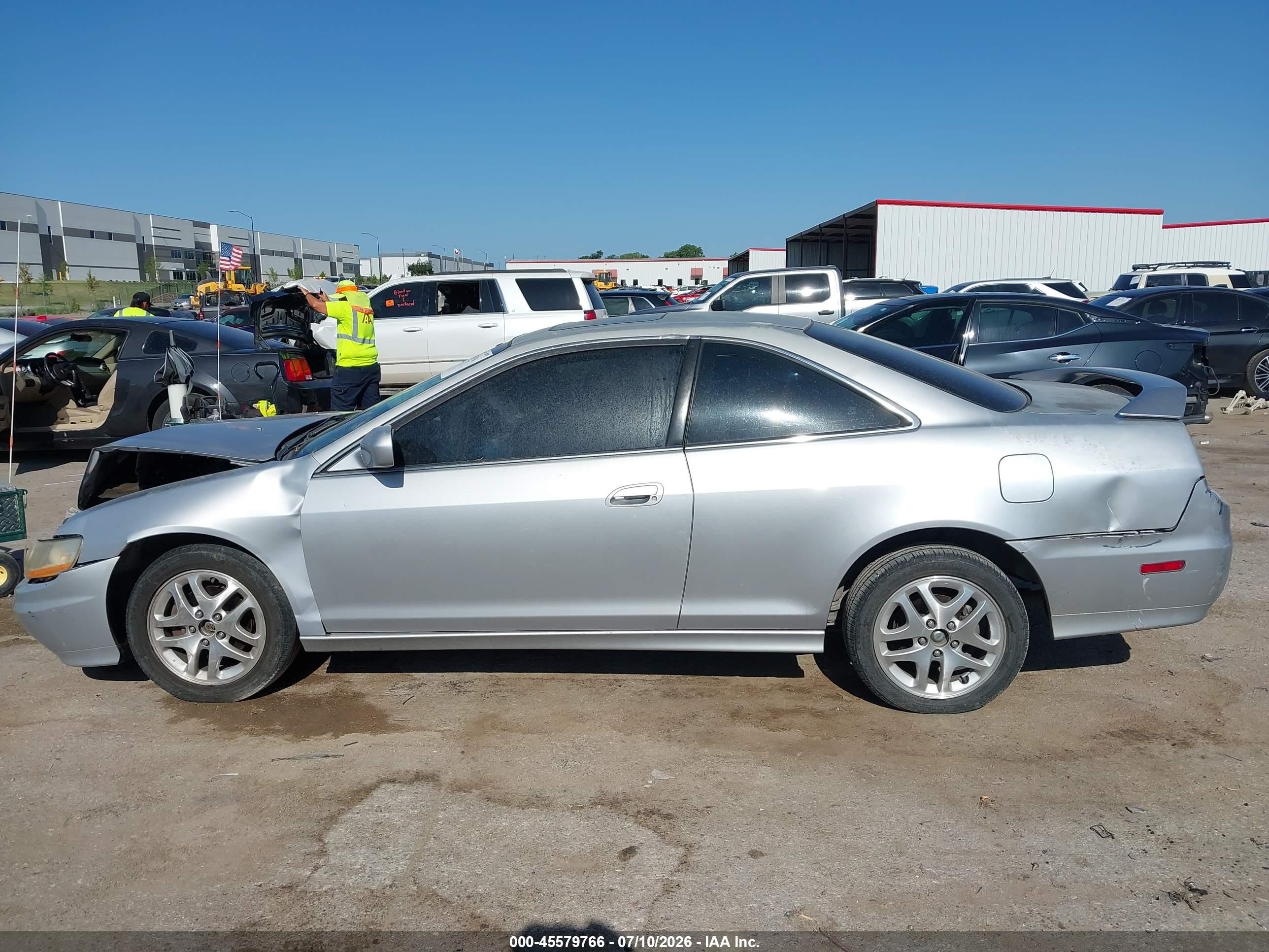2002 Honda Accord 3.0 Ex Gray vin: 1HGCG22572A010715