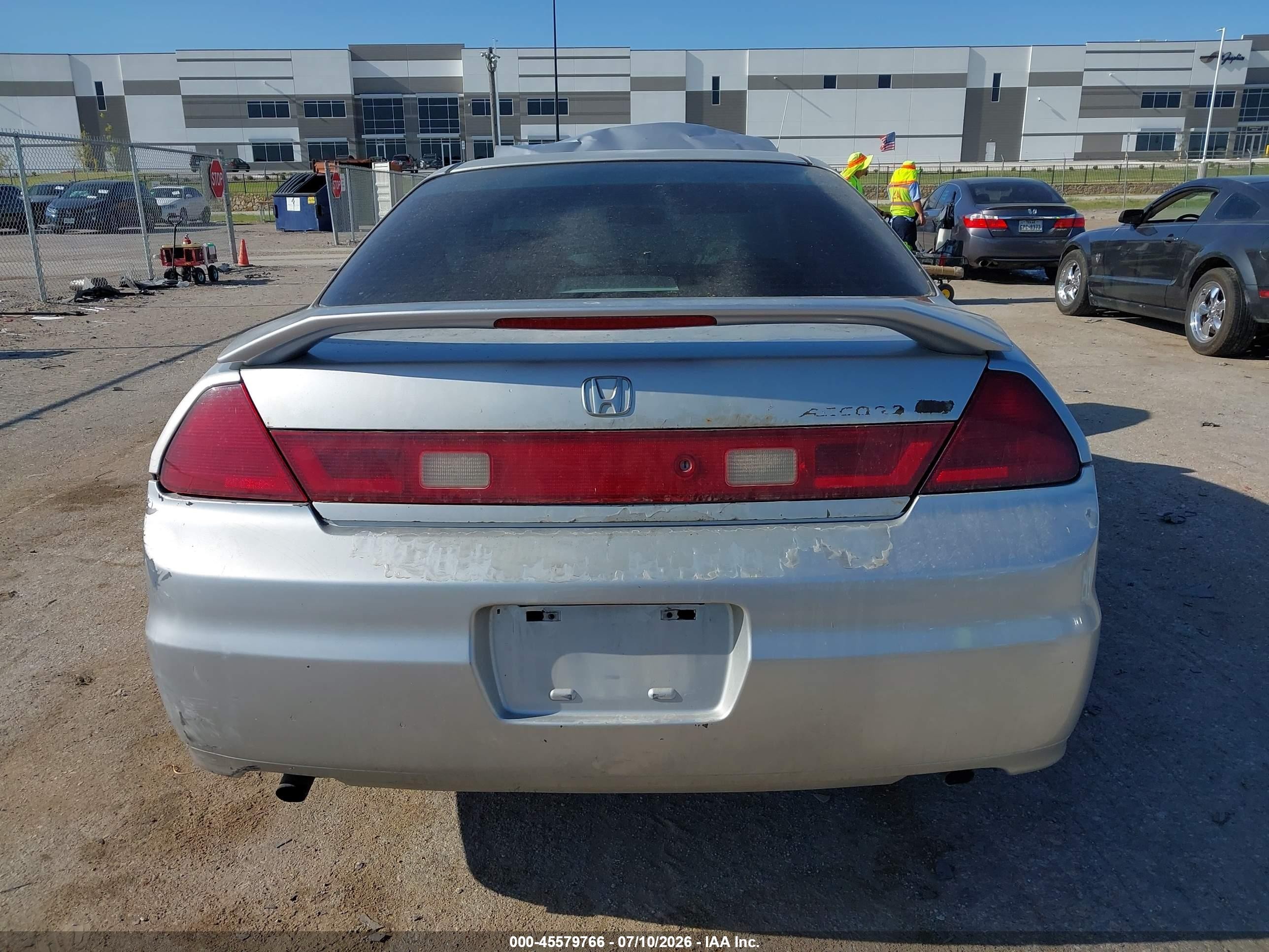 2002 Honda Accord 3.0 Ex Gray vin: 1HGCG22572A010715