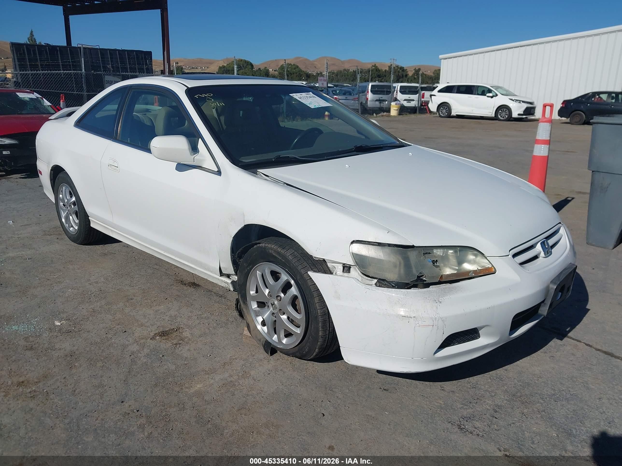 2002 Honda Accord 3.0 Ex Белый vin: 1HGCG22572A019673