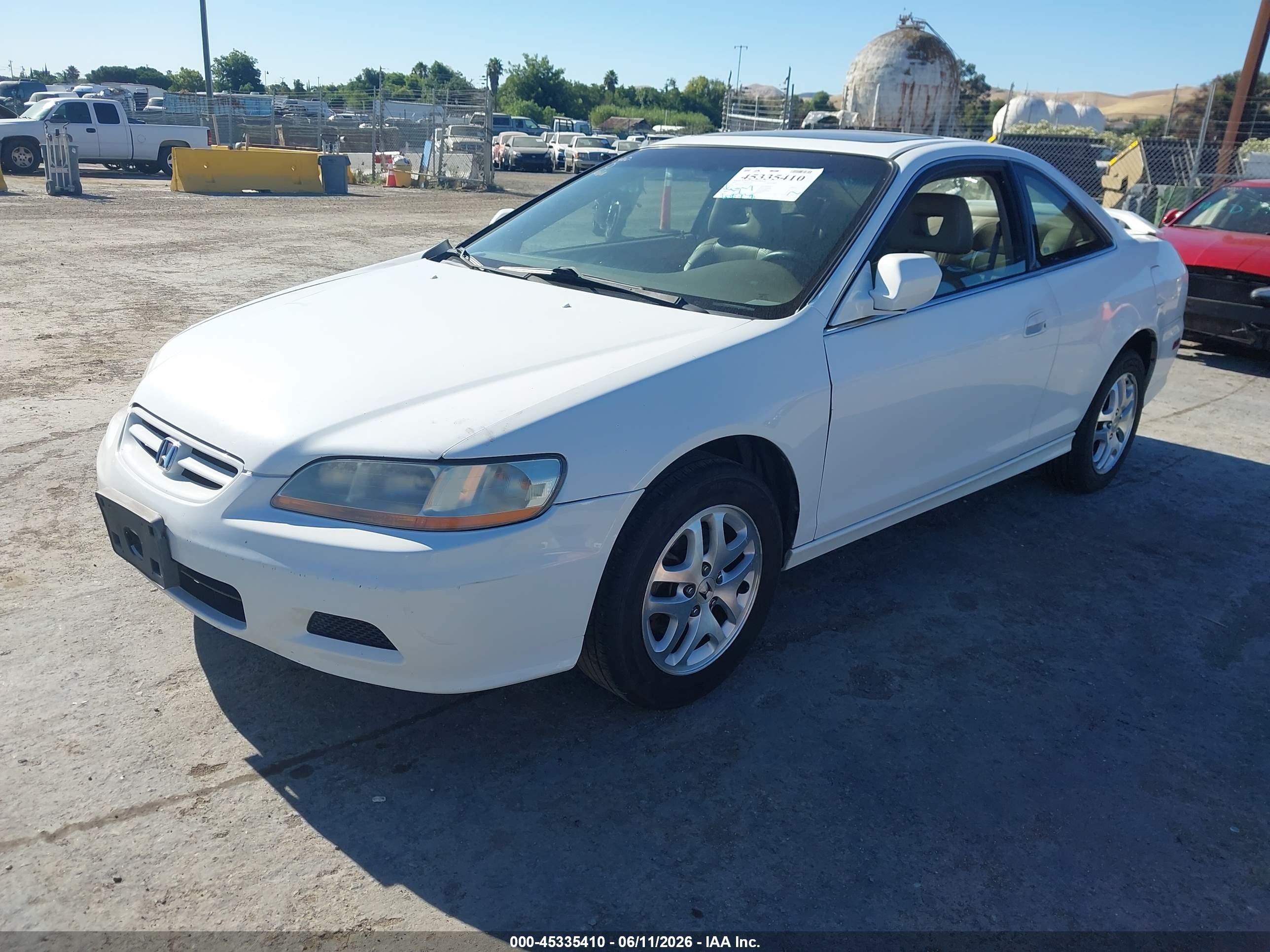 2002 Honda Accord 3.0 Ex Белый vin: 1HGCG22572A019673