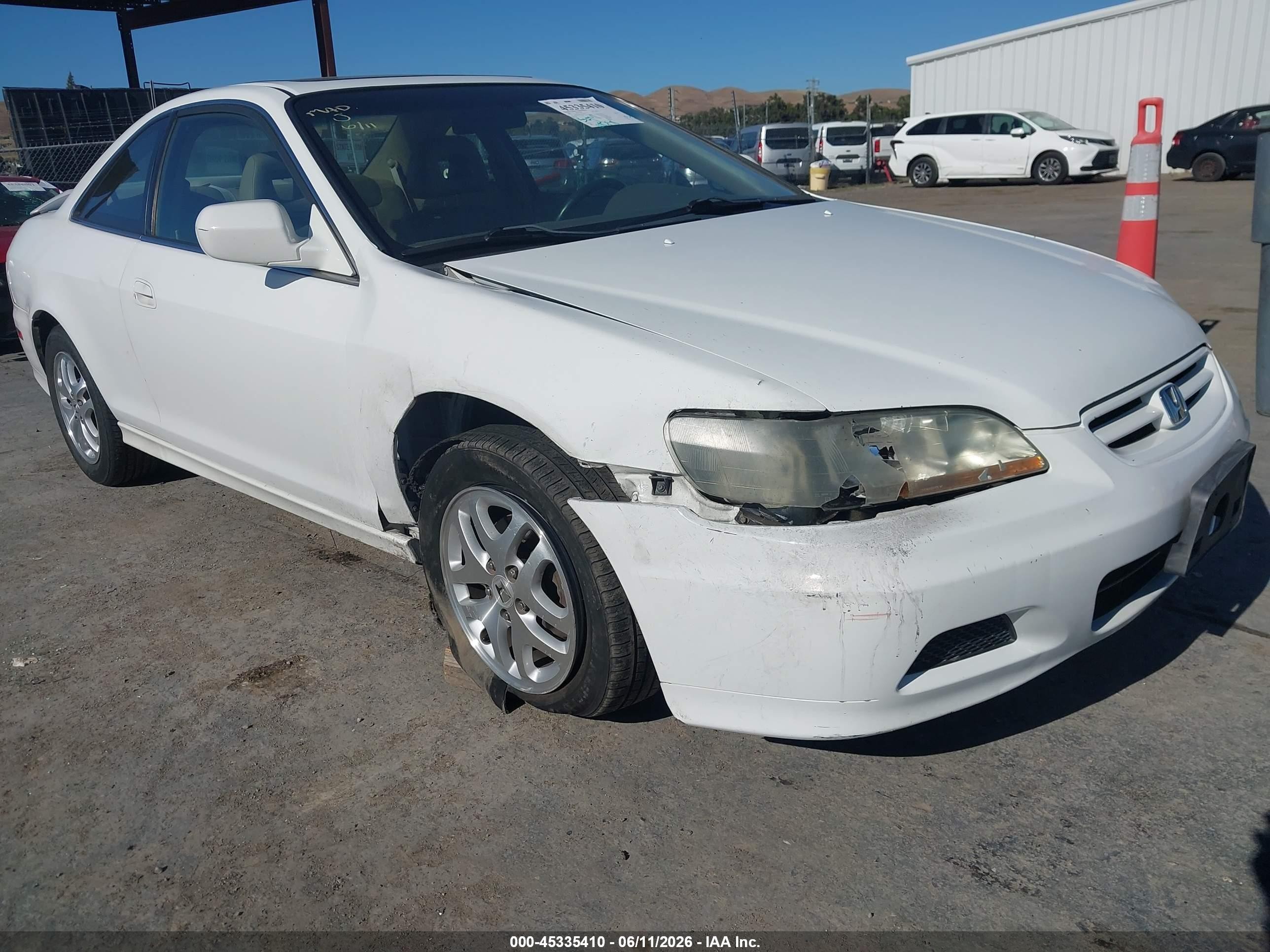 2002 Honda Accord 3.0 Ex Белый vin: 1HGCG22572A019673